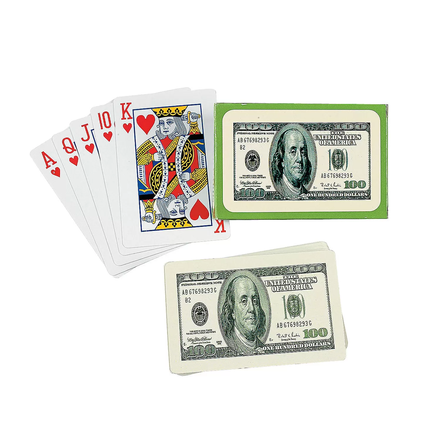 Oriental Trading Playing Cards*$100 Bill Playing Cards - 12 Pc.