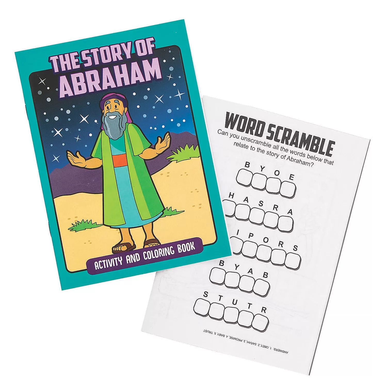 Oriental Trading Activity Books*Abraham Activity Books - 24 Pc.