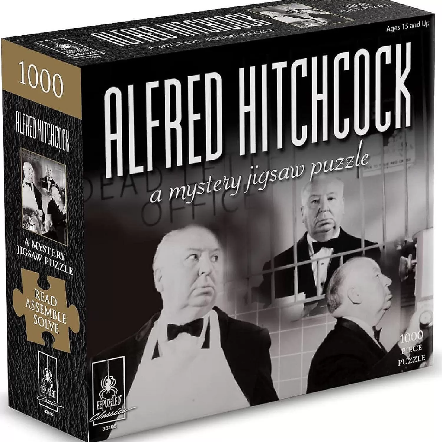 Oriental Trading Puzzles*Alfred Hitchcock 1000 Piece Classic Mystery Jigsaw Puzzle