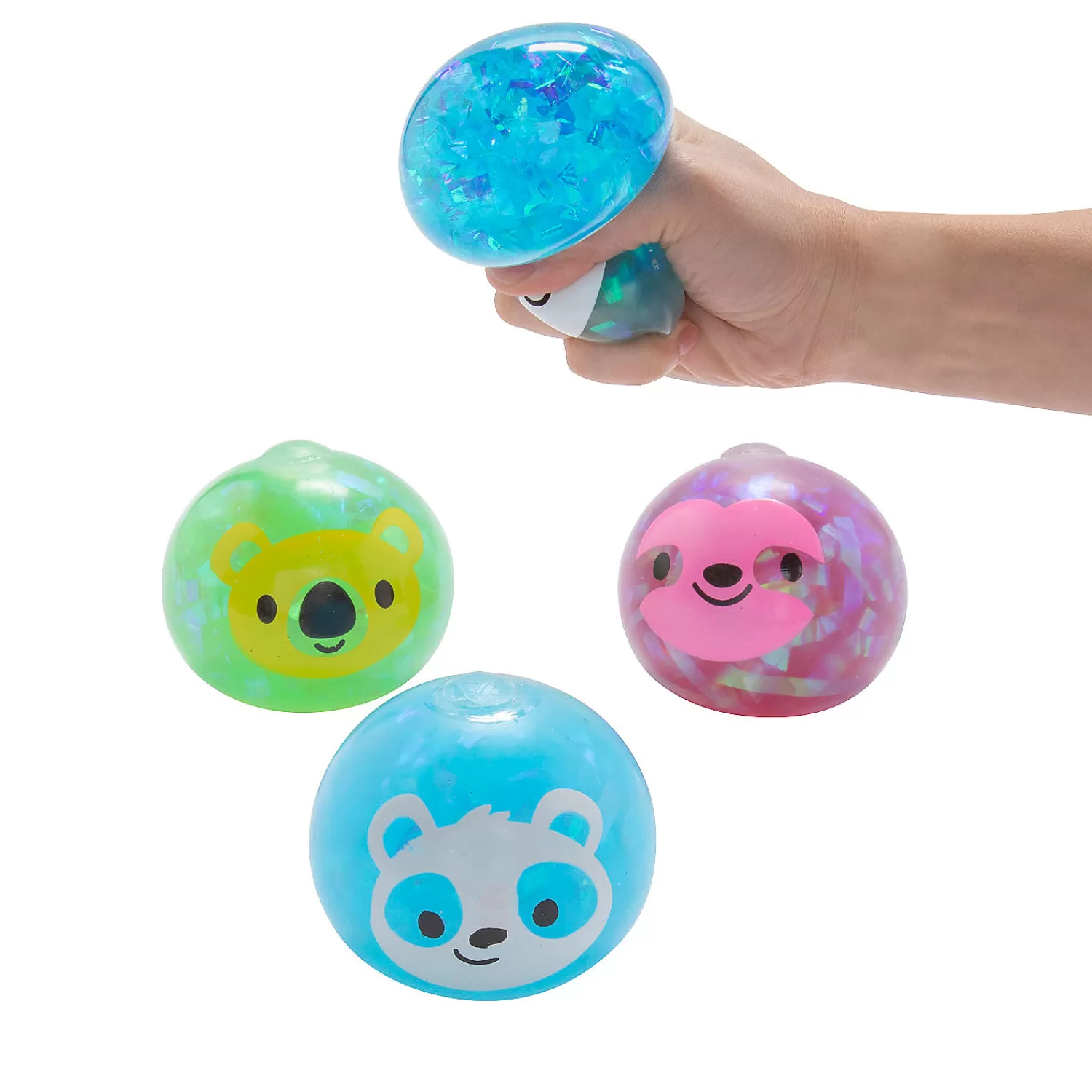 Oriental Trading Stress Balls & Toys*Animal Foil Water Squeeze Balls - 12 Pc.