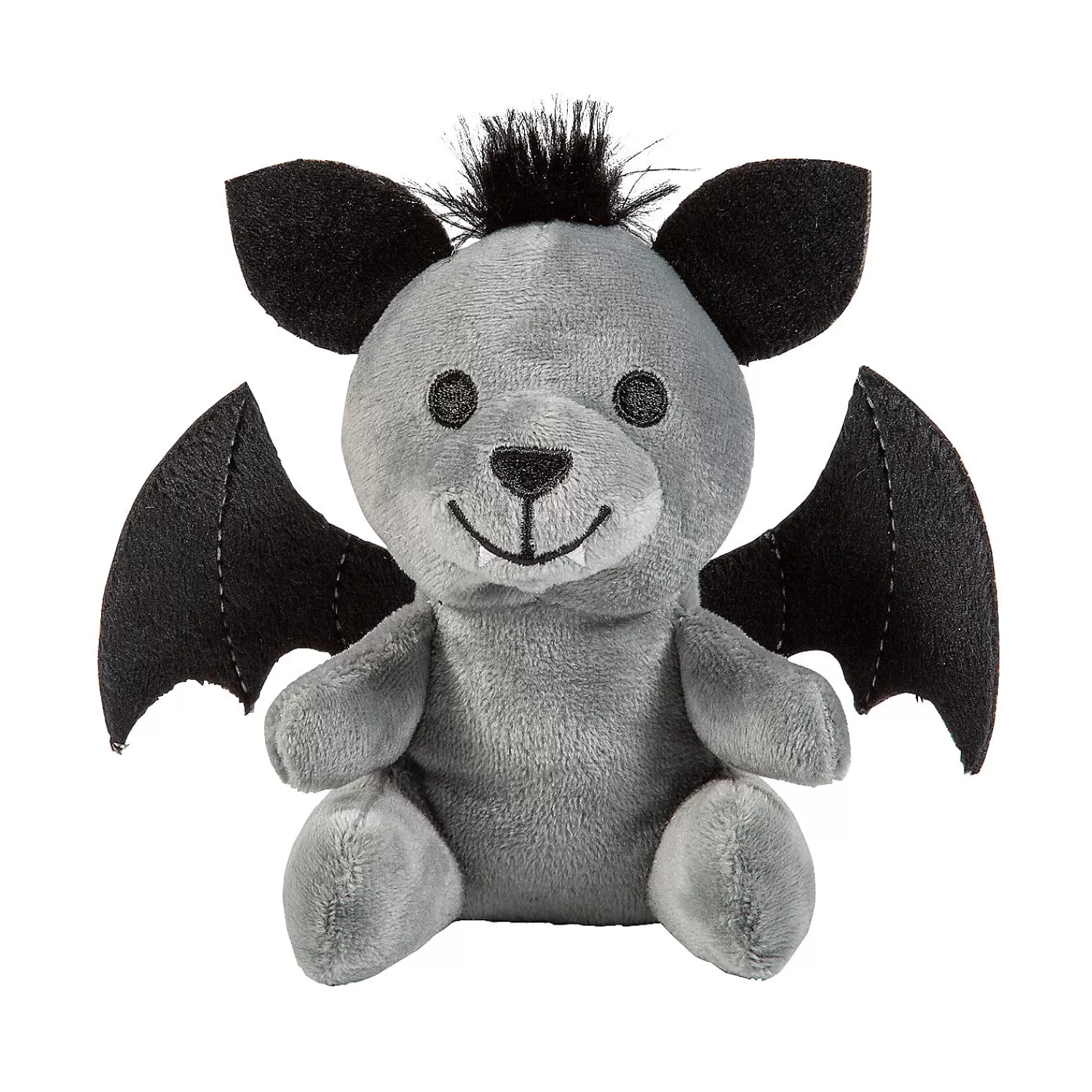 Oriental Trading Stuffed Animals & Plush Toys*Black & Gray Bat Stuffed Bear - 12 Pc.