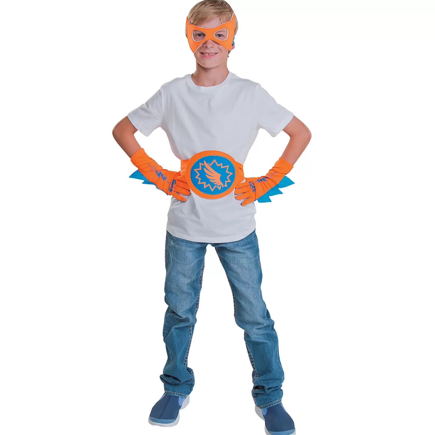 Oriental Trading Pretend Play*Blue & Orange Superhero Accessories - 4 Pc.