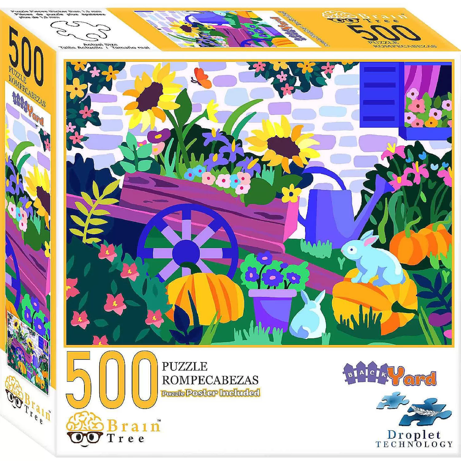 Oriental Trading Puzzles*Brain Tree-Backyard 500 Piece Jigsaw Puzzles For Adults19.5"Lx14.5"W