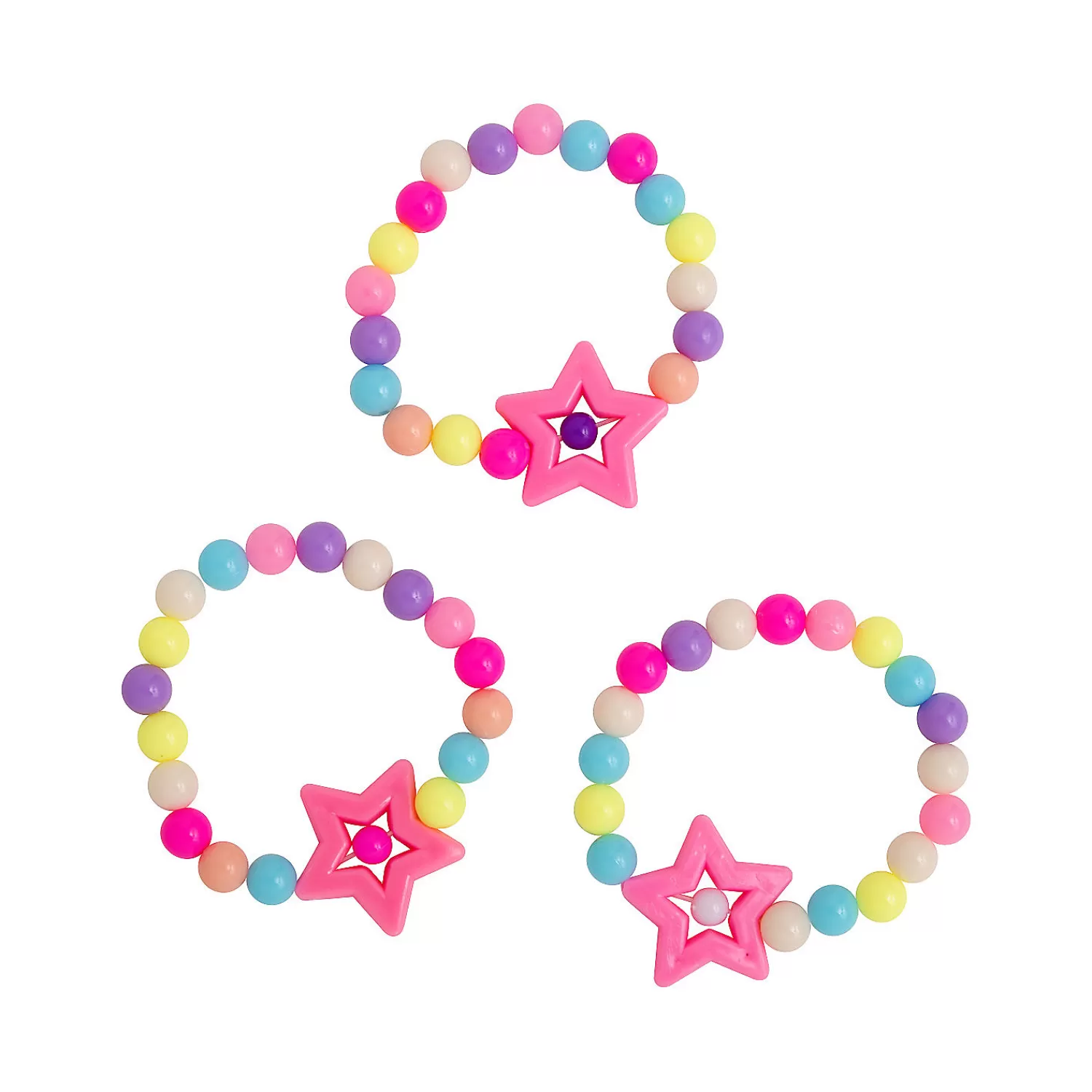 Oriental Trading Bracelets*Bright Beaded Star Bracelets