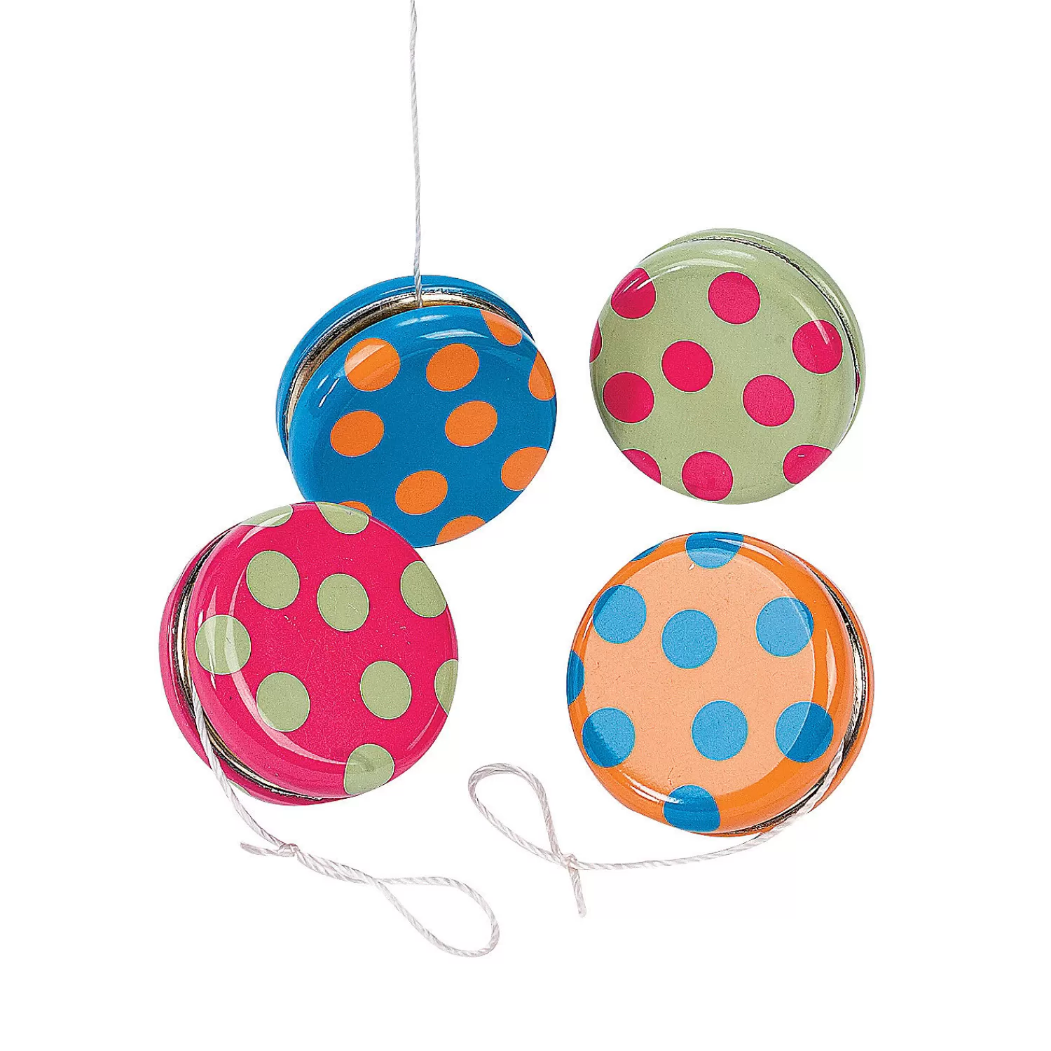 Oriental Trading Yo-Yos*Bright Polka Dot Yoyos - 12 Pc.