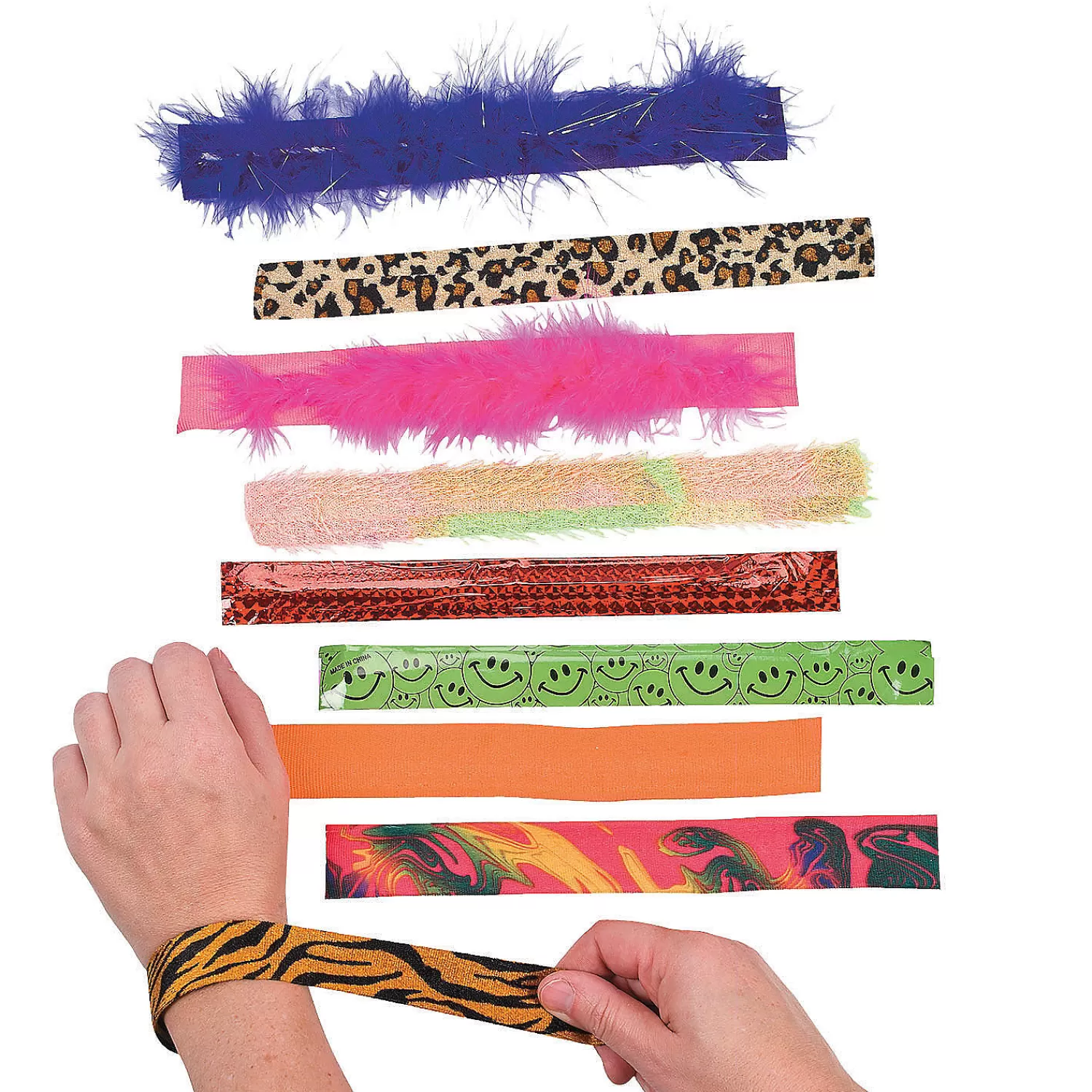 Oriental Trading Bracelets*Bulk 100 Pc. Slap Bracelet Assortment