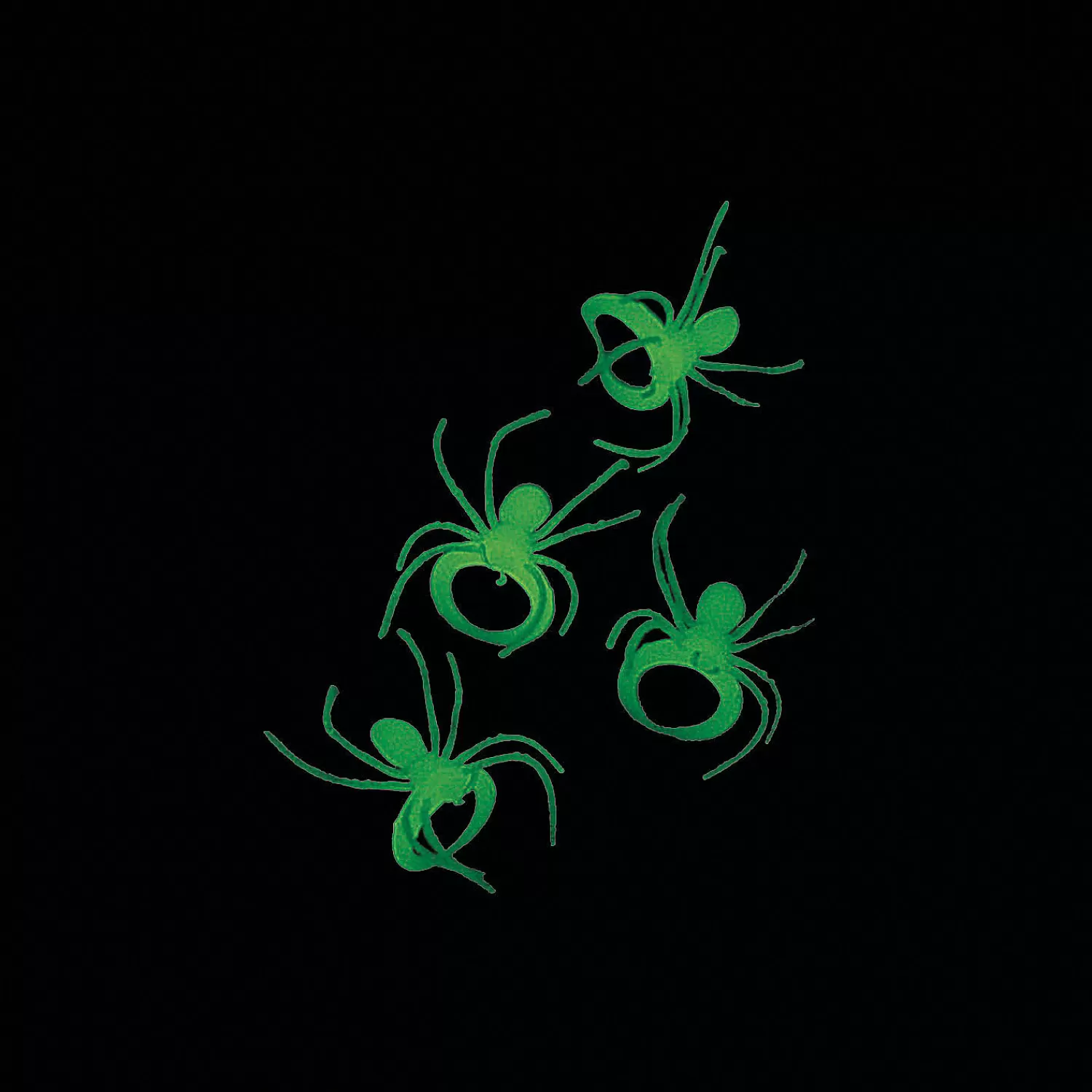 Oriental Trading Rings*Bulk 144 Pc. Glow-In-The-Dark Plastic Spider Rings