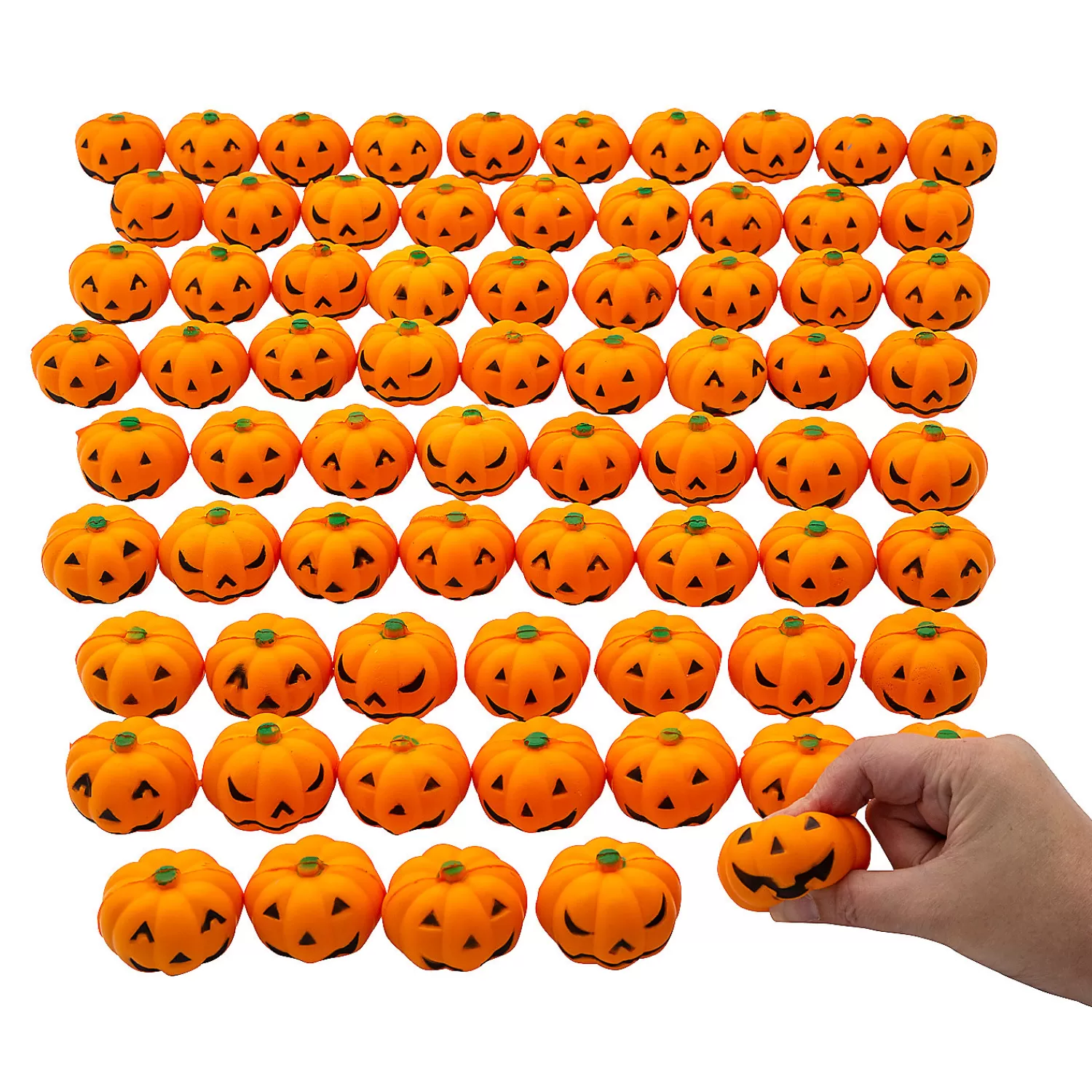 Oriental Trading Stress Balls & Toys*Bulk 144 Pc. Mini Squeeze Jack-O'-Lantern Stress Toys