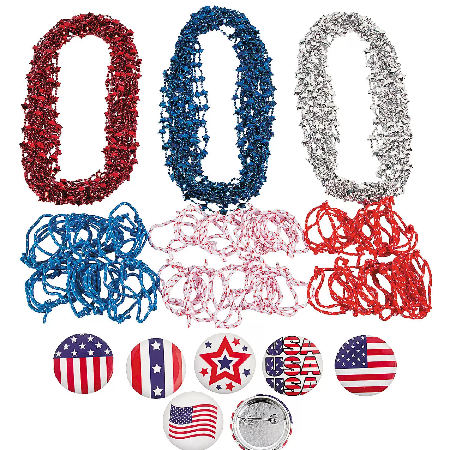 Oriental Trading Jewelry Assortments*Bulk 144 Pc. Patriotic Jewelry Assortment