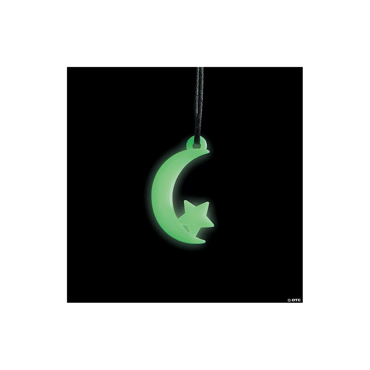 Oriental Trading Necklaces*Bulk 48 Pc. Glow-In-The-Dark Moon & Star Necklaces