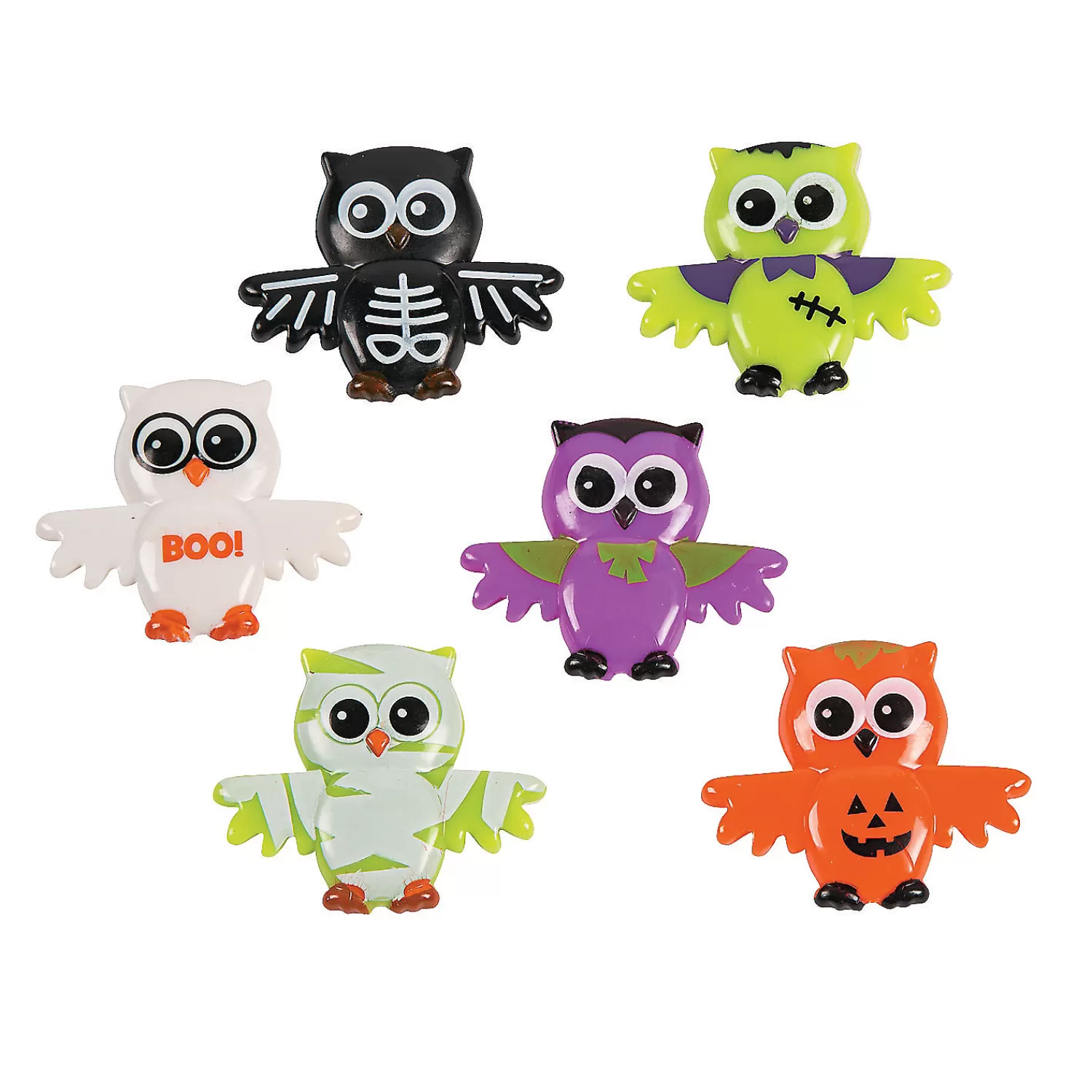 Oriental Trading Character Toys*Bulk 48 Pc. Halloween Owl Characters