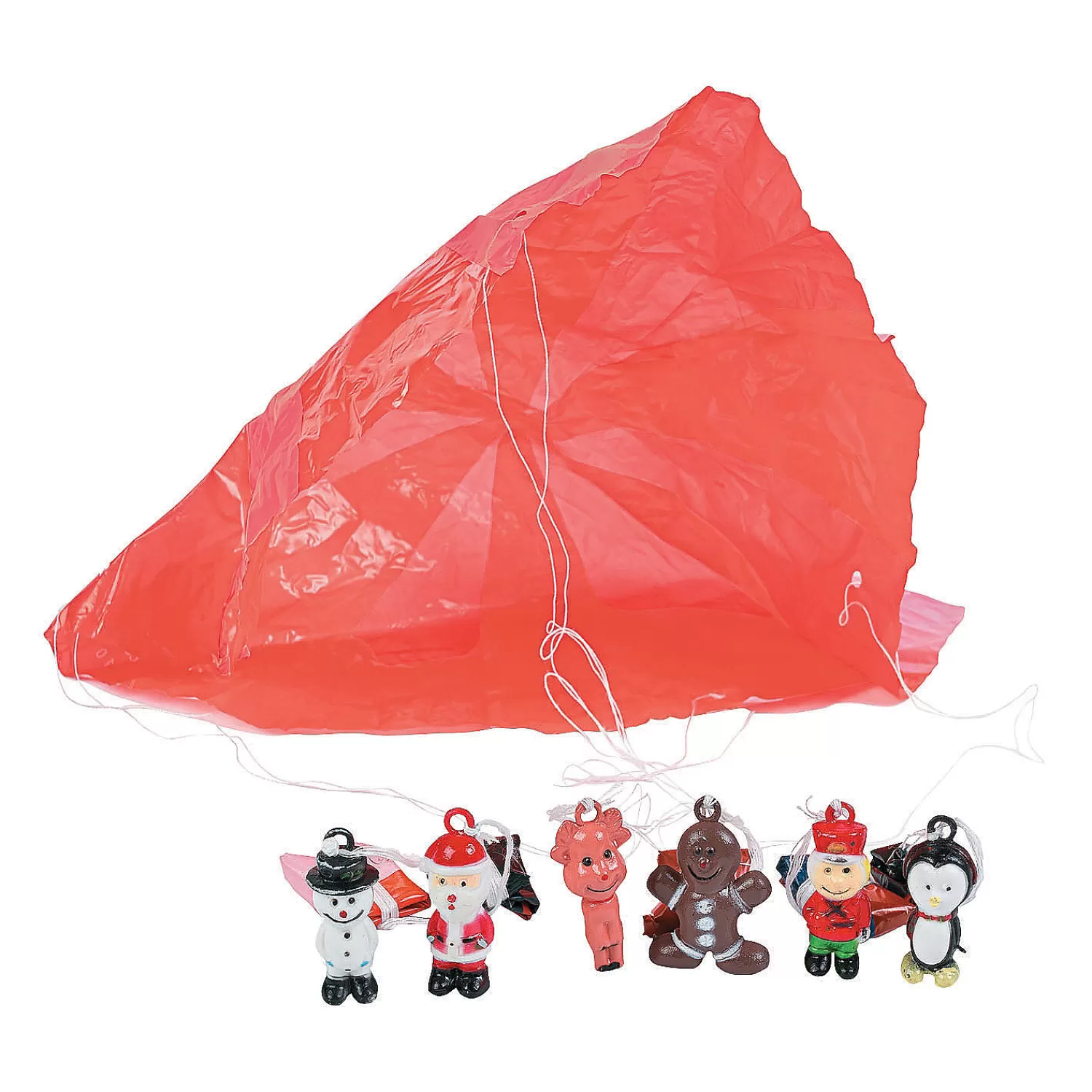 Oriental Trading Character Toys*Bulk 48 Pc. Mini Holiday Character Paratroopers