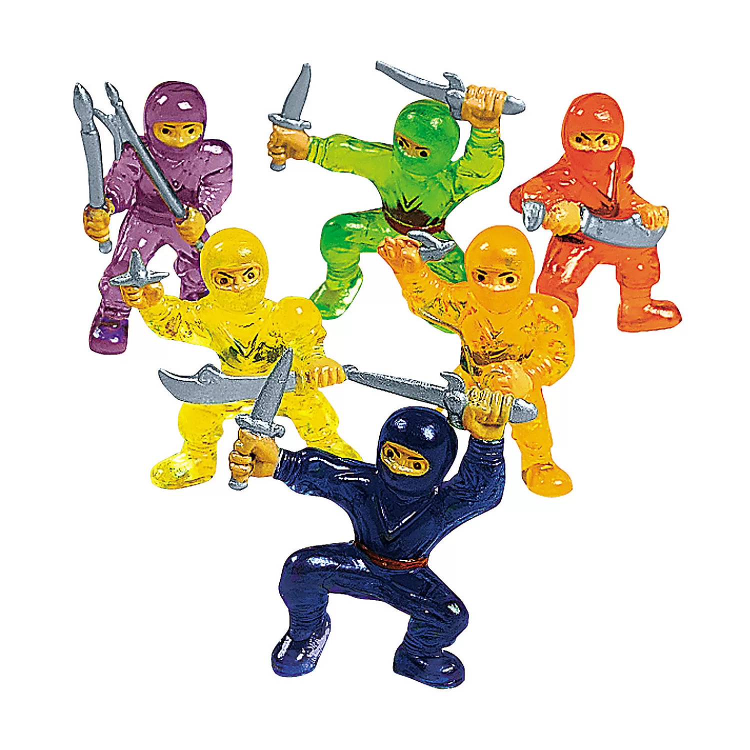 Oriental Trading Character Toys*Bulk 48 Pc. Mini Ninja Warriors