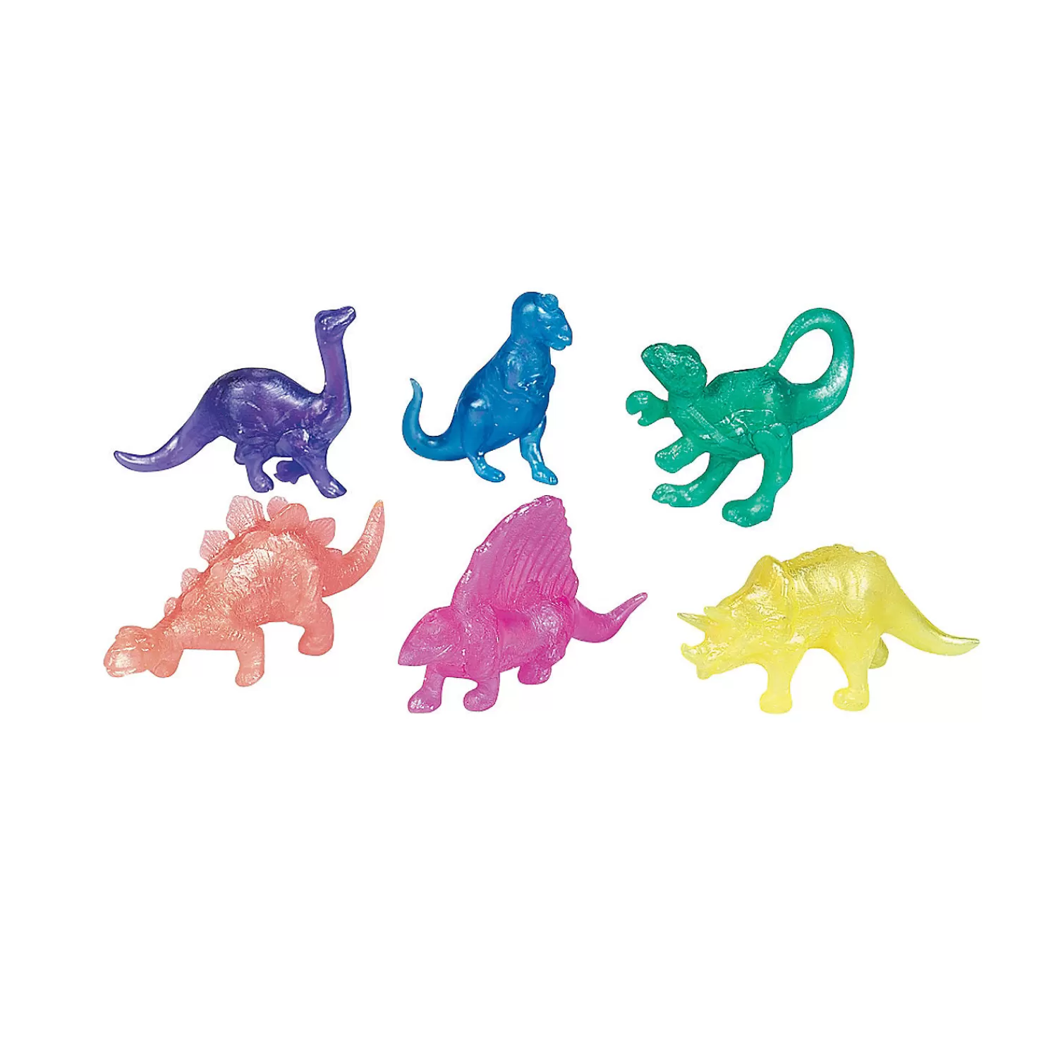 Oriental Trading Putty & Squishy Toys*Bulk 48 Pc. Pearlized Squishy Dinosaurs