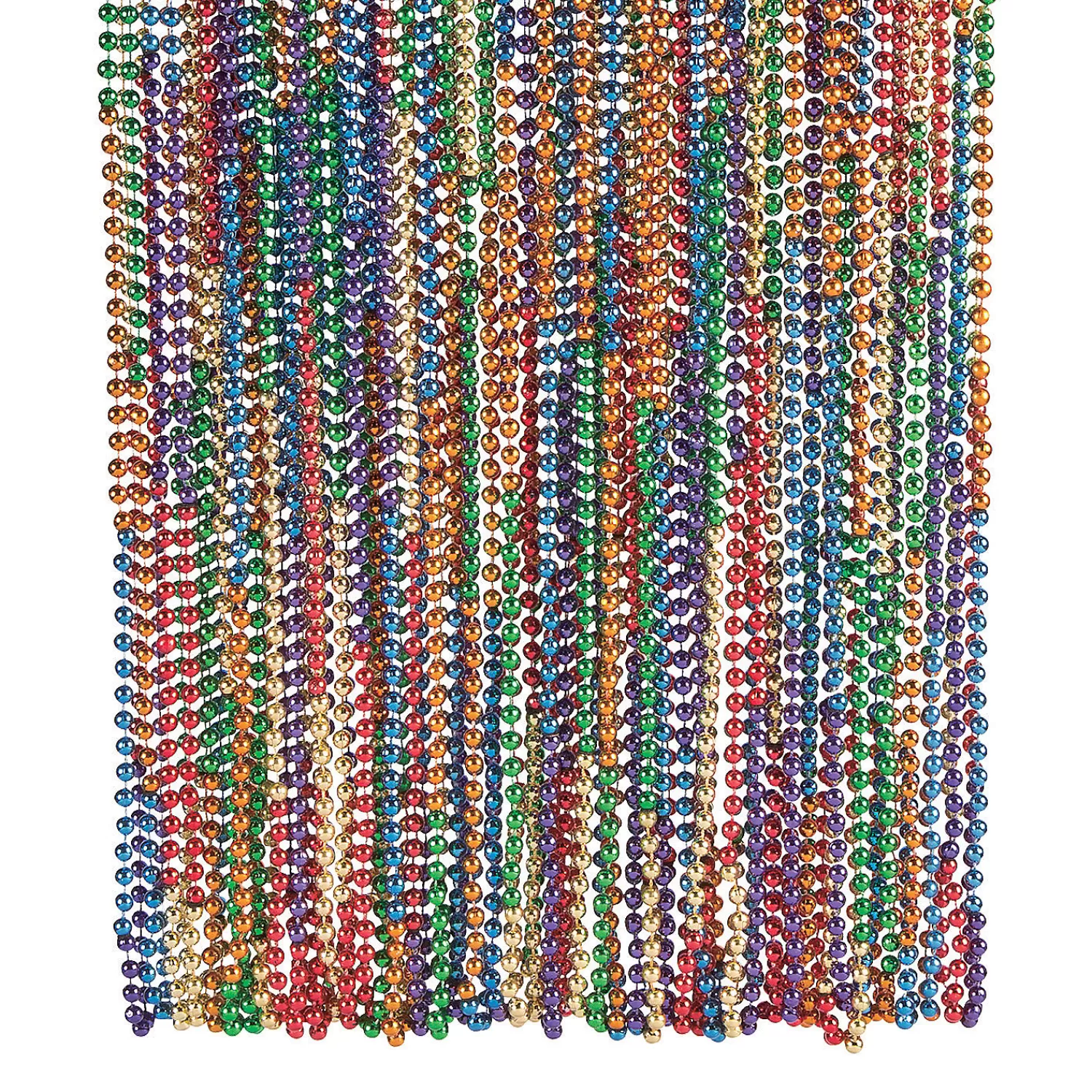 Oriental Trading Necklaces*Bulk 48 Pc. Rainbow Mardi Gras Bead Necklaces