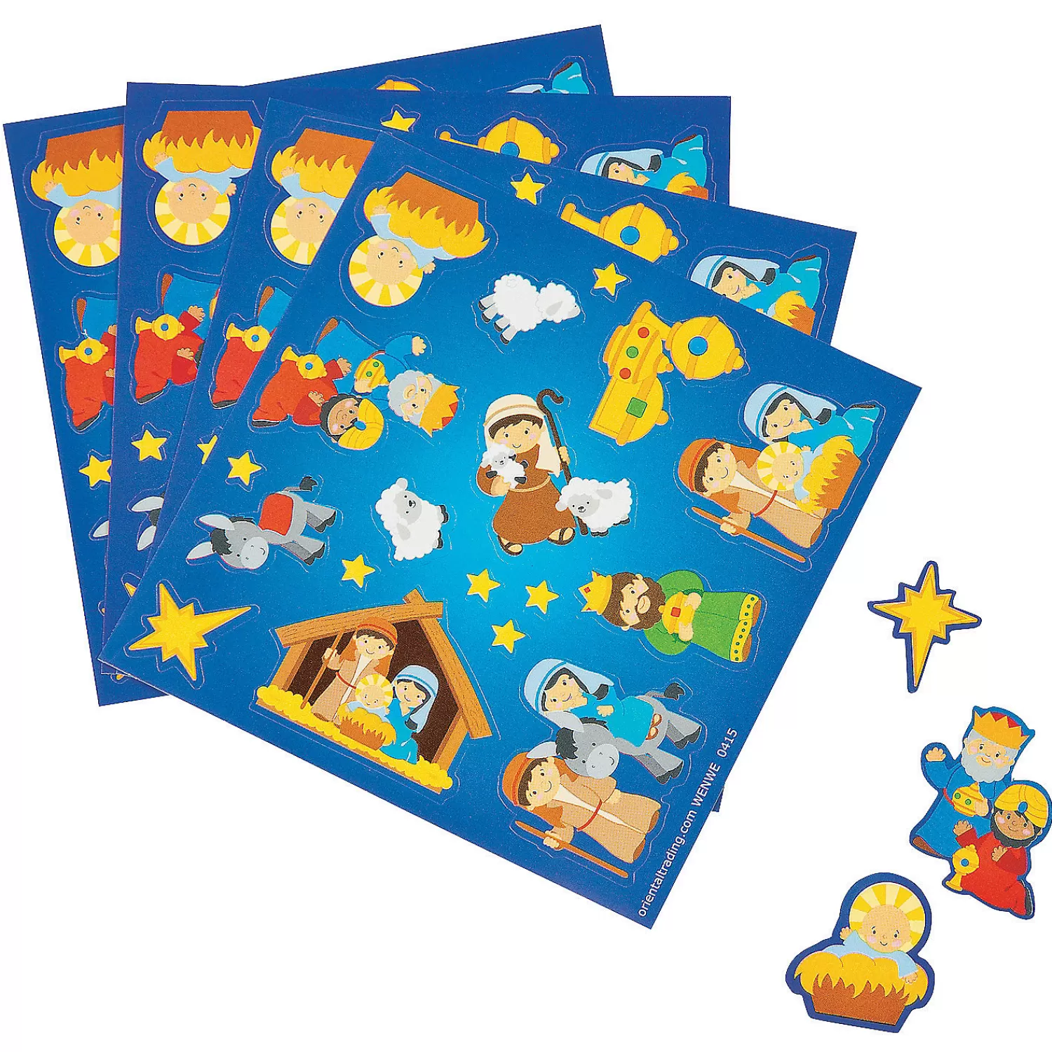 Oriental Trading Activity Books*Bulk 50 Pc. Nativity Sticker Sheet