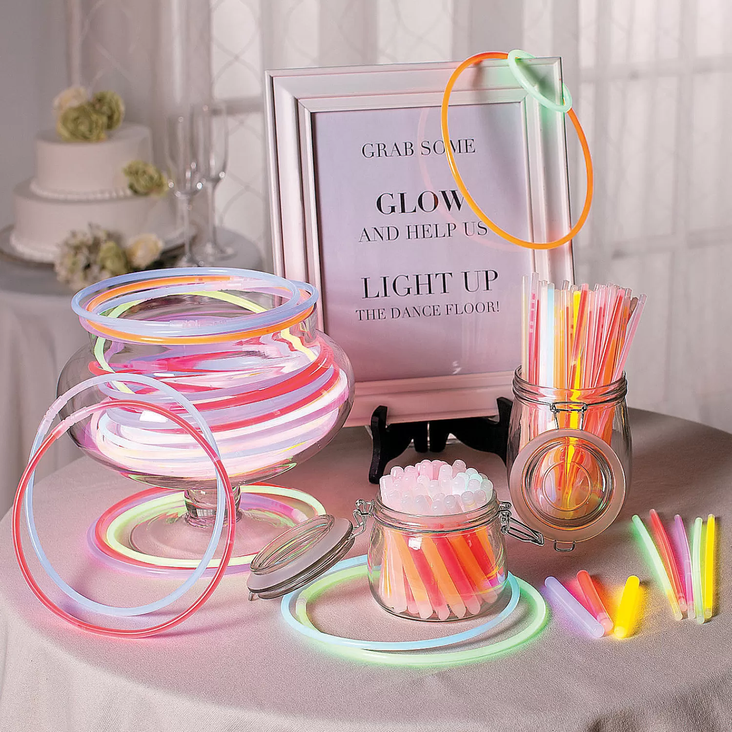 Oriental Trading Glow Assortments*Bulk 50 Pc. Premium Glow Necklaces