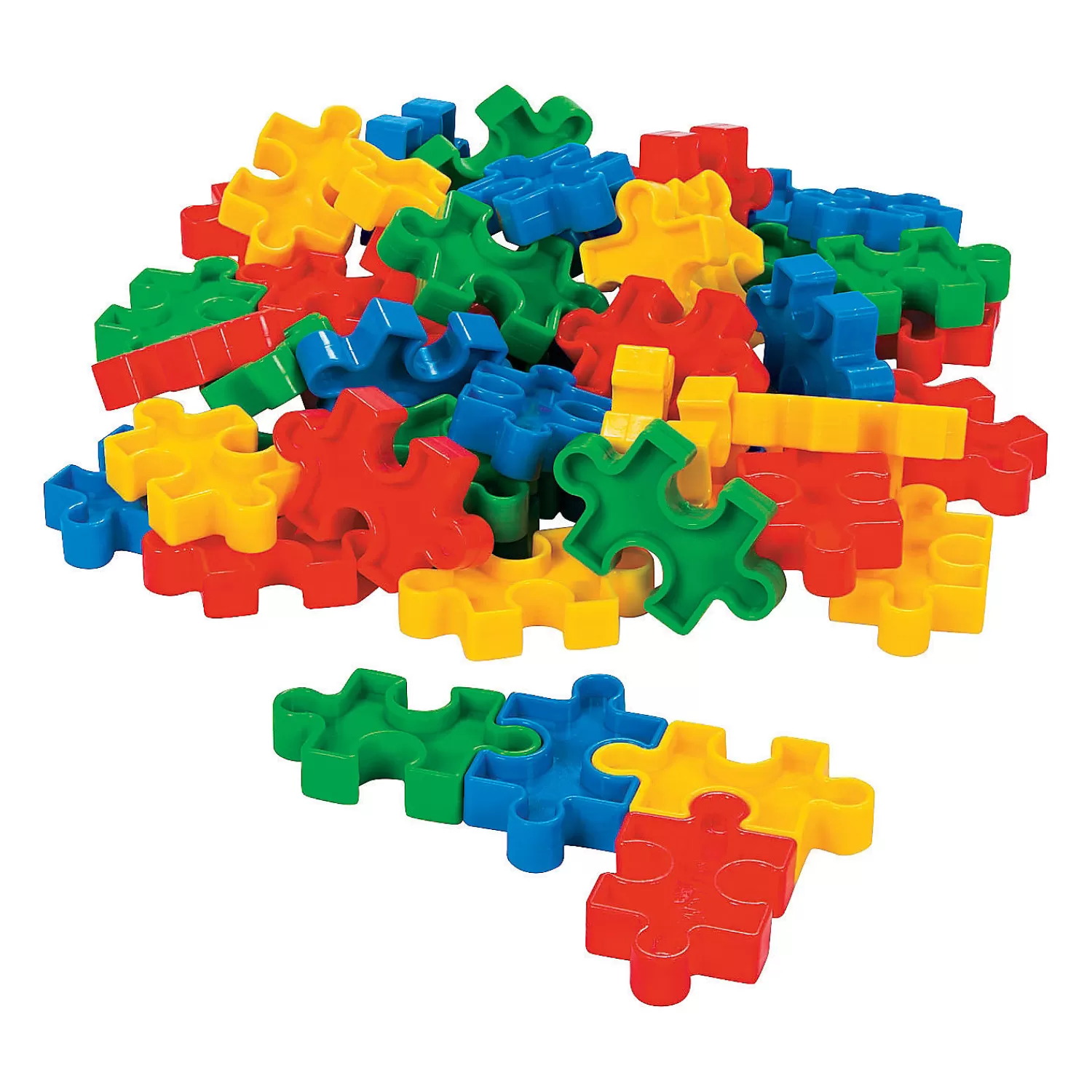 Oriental Trading Puzzles*Bulk 50 Pc. Puzzle-Shaped Manipulatives Blocks