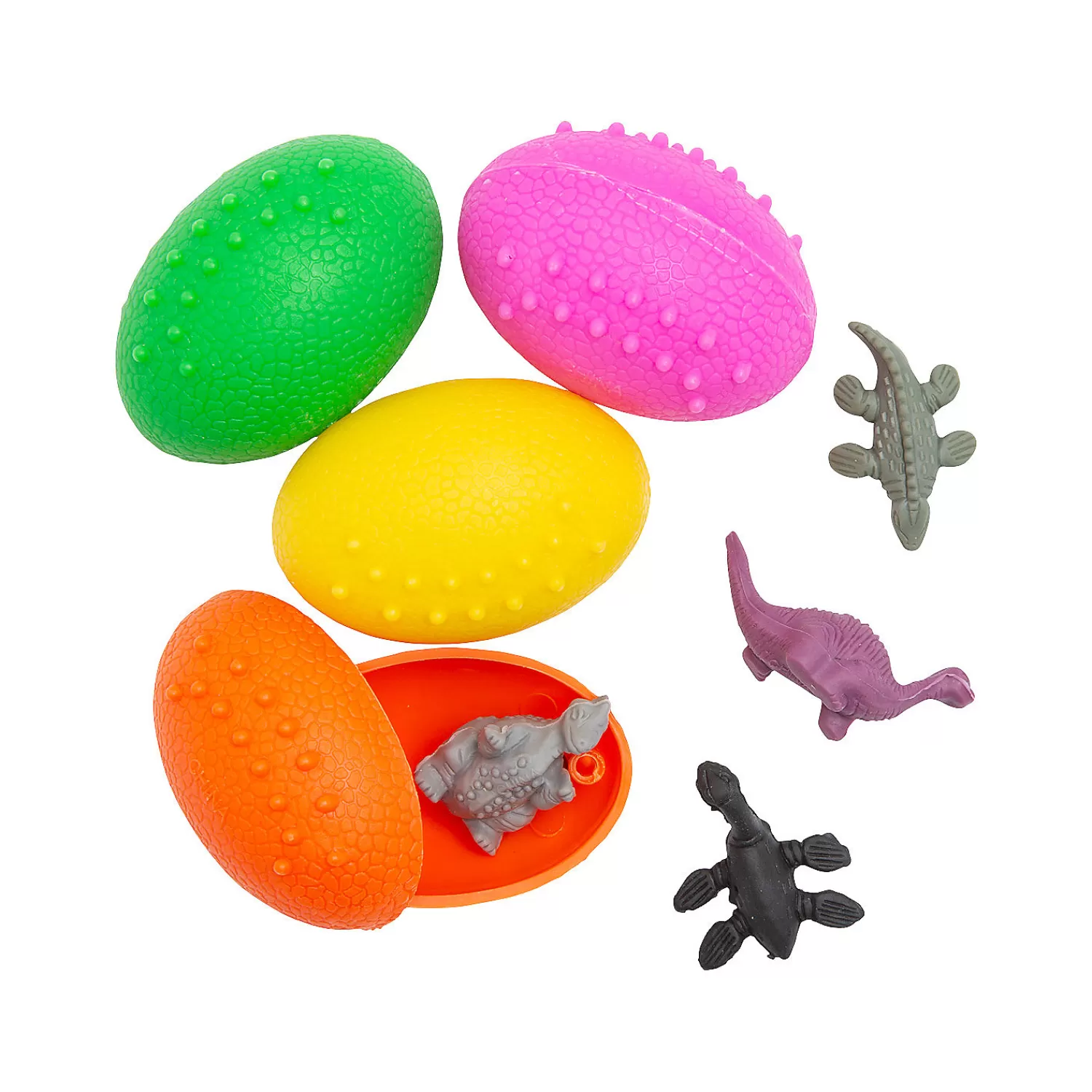 Oriental Trading Character Toys*Bulk 72 Pc. 2" Dinosaur-Filled Plastic Eggs