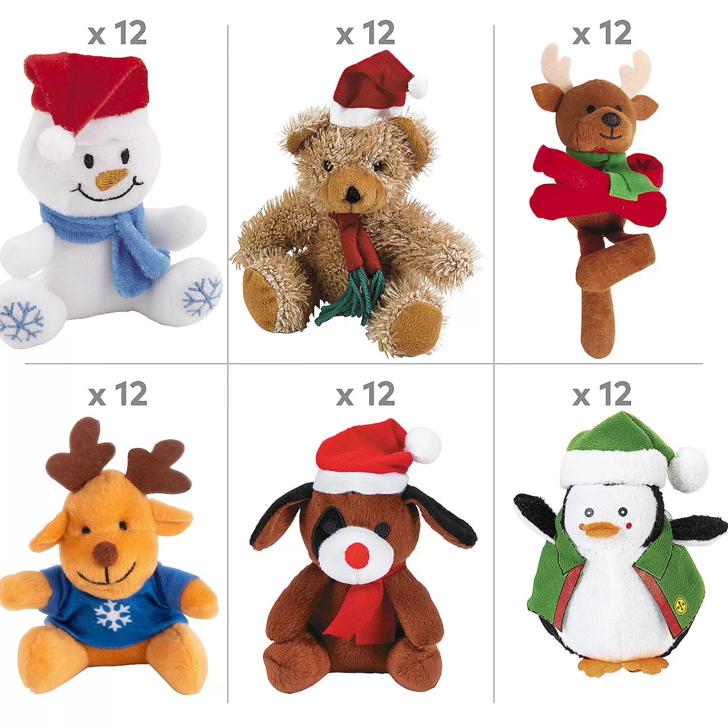 Oriental Trading Stuffed Animals & Plush Toys*Bulk 72 Pc. Christmas Stuffed Giveaway Kit