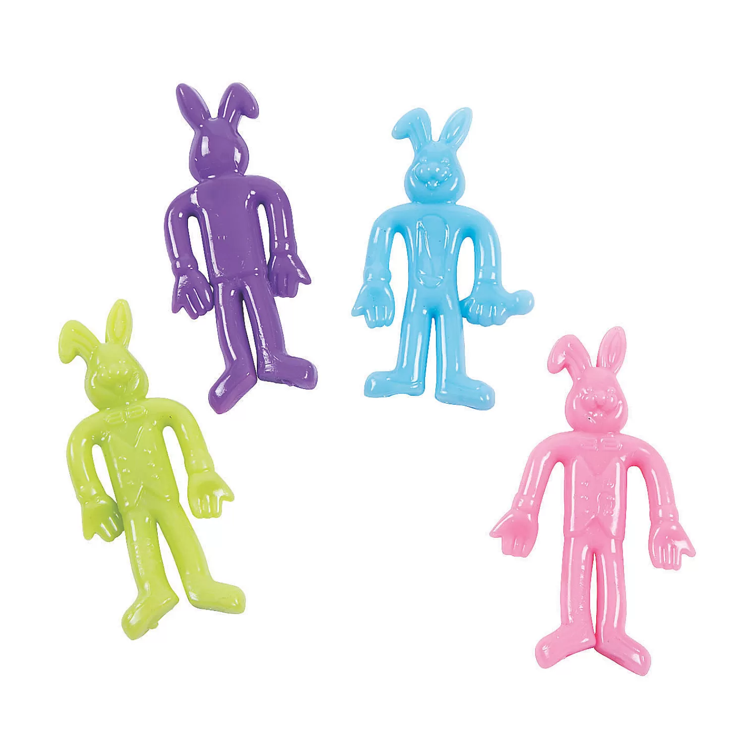 Oriental Trading Character Toys*Bulk 72 Pc. Easter Stretch Bunnies