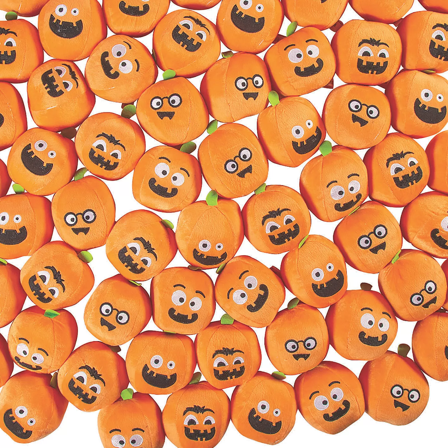 Oriental Trading Stuffed Animals & Plush Toys*Bulk 72 Pc. Mini Funny Face Stuffed Pumpkins