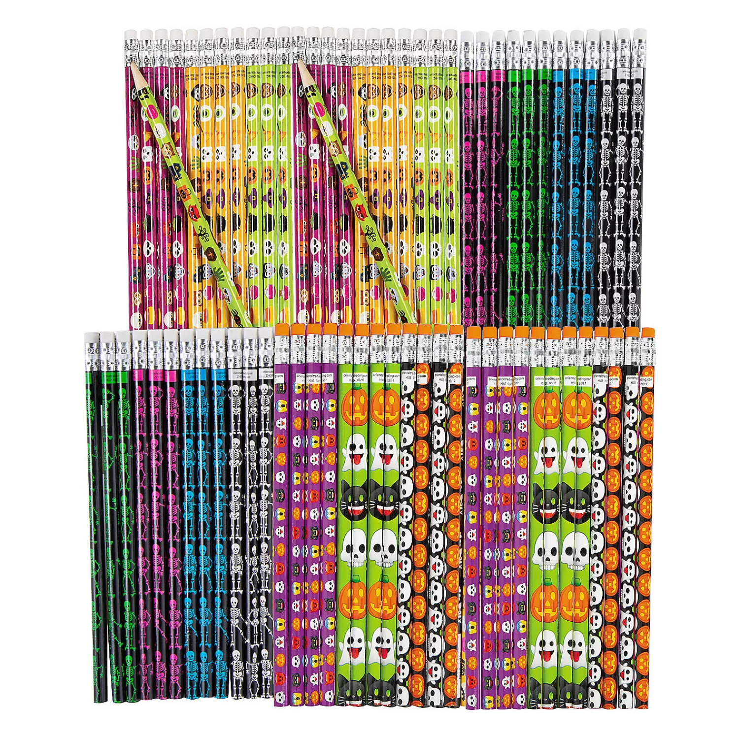 Oriental Trading Pencils*Bulk 72 Pc. Scary Pencil Assortment