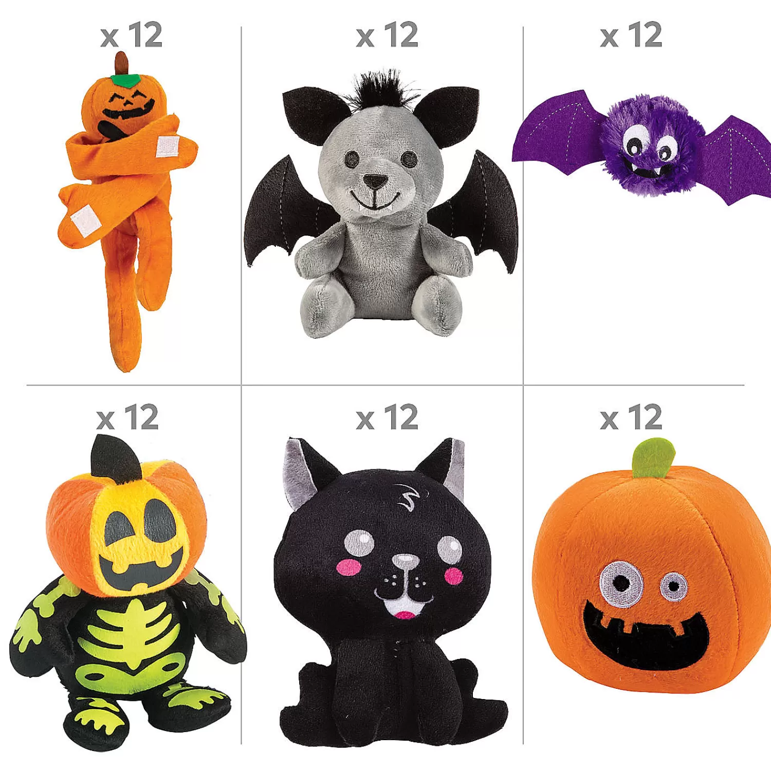 Oriental Trading Stuffed Animals & Plush Toys*Bulk Halloween Plush Giveaway Kit For 72