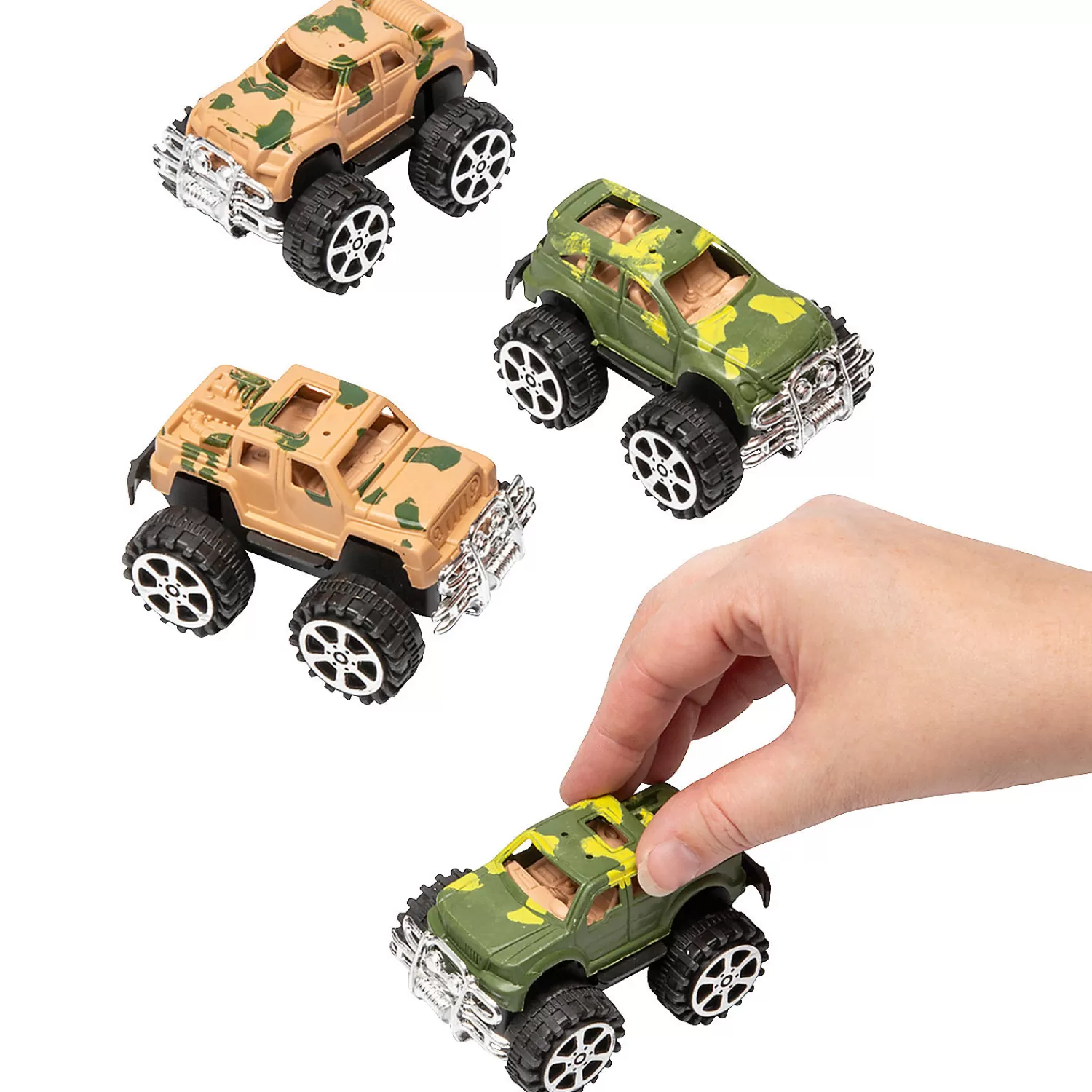 Oriental Trading Toy Cars*Camouflage Suv Pull-Back Toys - 12 Pc.