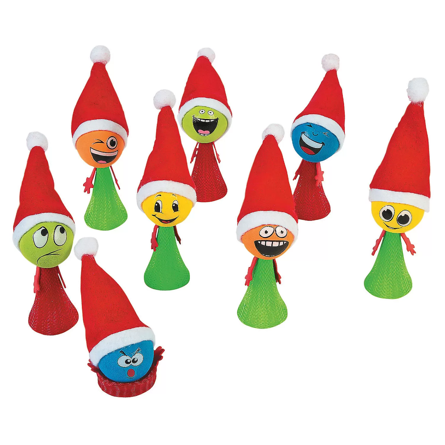 Oriental Trading Character Toys*Christmas Elf Hoppers - 12 Pc.