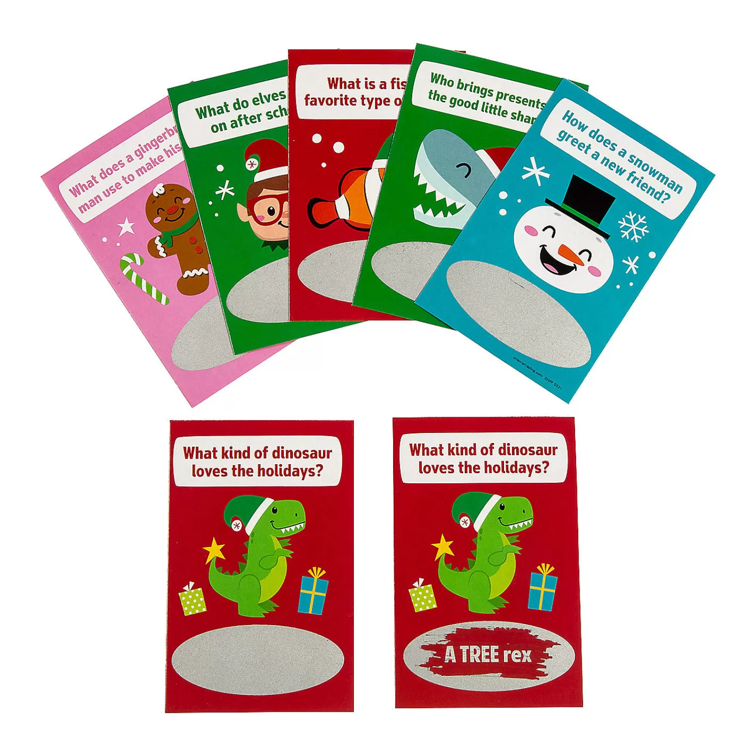 Oriental Trading Games*Christmas Jokes Scratch-Off Cards - 24 Pc.