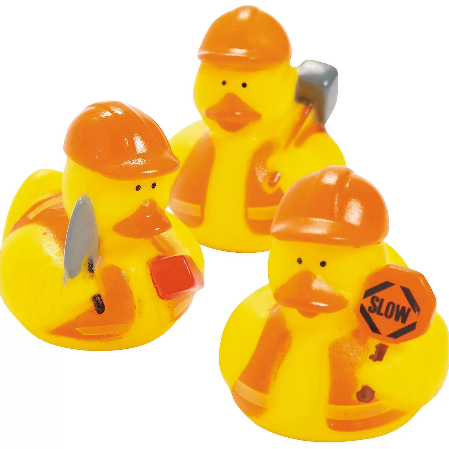 Oriental Trading Rubber Duckies*Construction Rubber Ducks - 12 Pc.