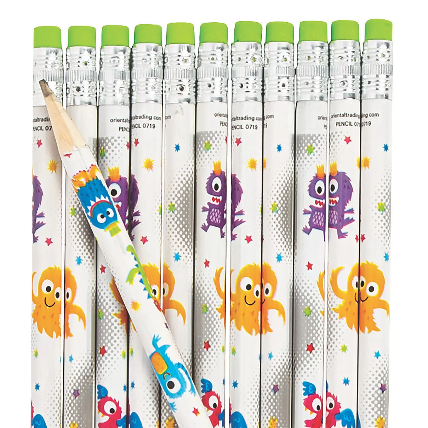 Oriental Trading Pencils*Cute Monster Pencils - 24 Pc.