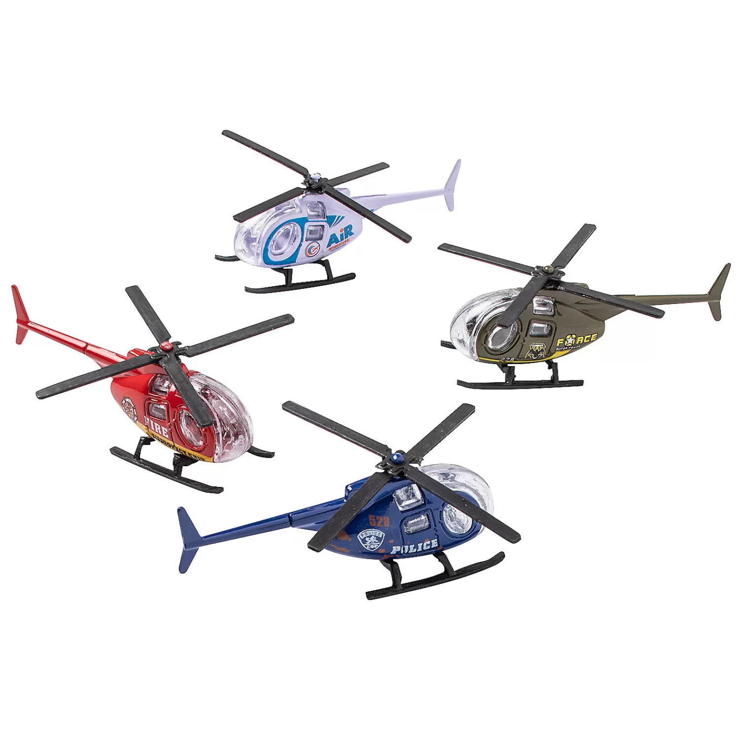 Oriental Trading Toy Cars*Die Cast Helicopters - 12 Pc.