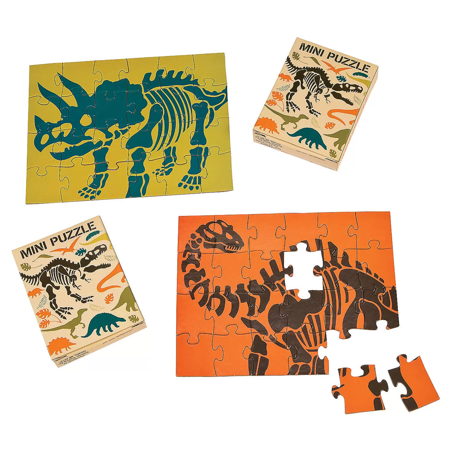 Oriental Trading Puzzles*Dino Dig Puzzles - Set Of 12