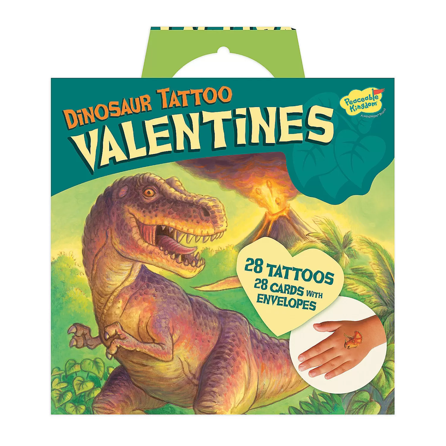 Oriental Trading Temporary Tattoos*Dinosaur Temporary Tattoo Super Fun Valentine Pack