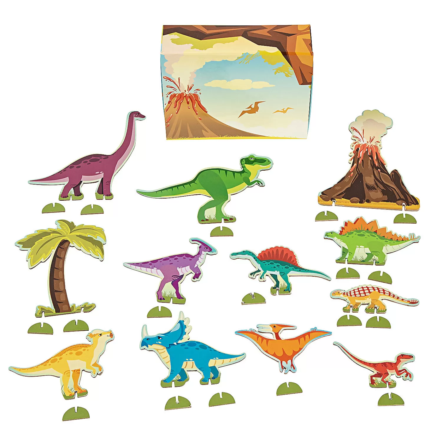 Oriental Trading Play Sets*Dinosaurs In A Box Activity Set - 12 Pc.