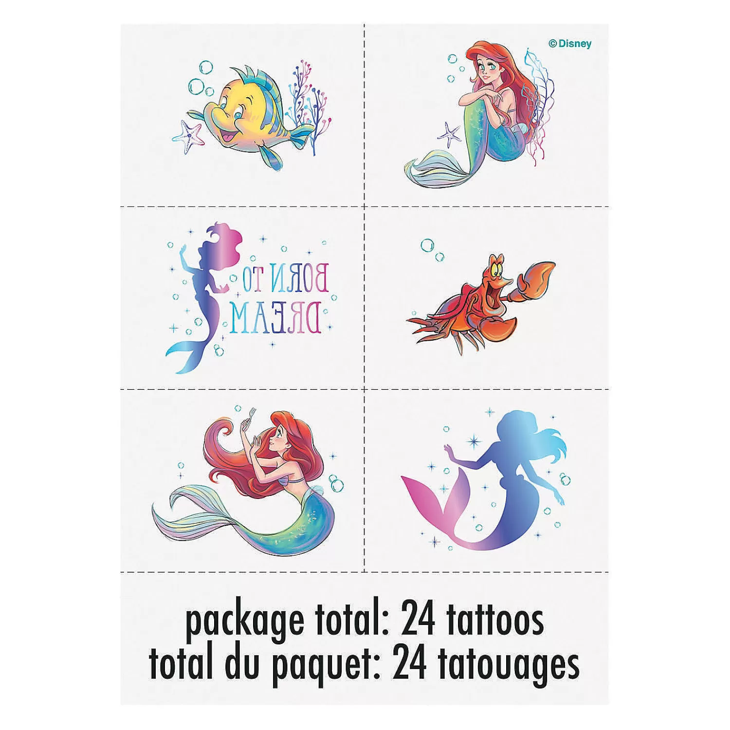 Oriental Trading Temporary Tattoos*Disney's The Little Mermaid™ Temporary Tattoos - 24 Pc.