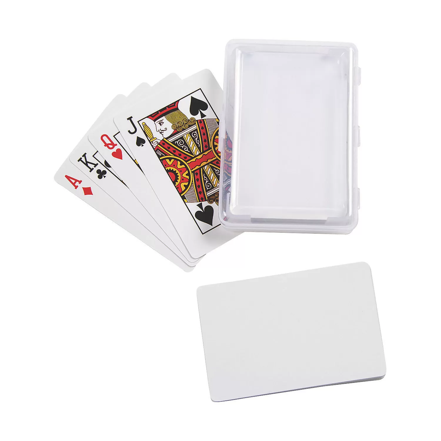 Oriental Trading Playing Cards*Diy Blank Playing Cards With Plastic Box - 6 Decks