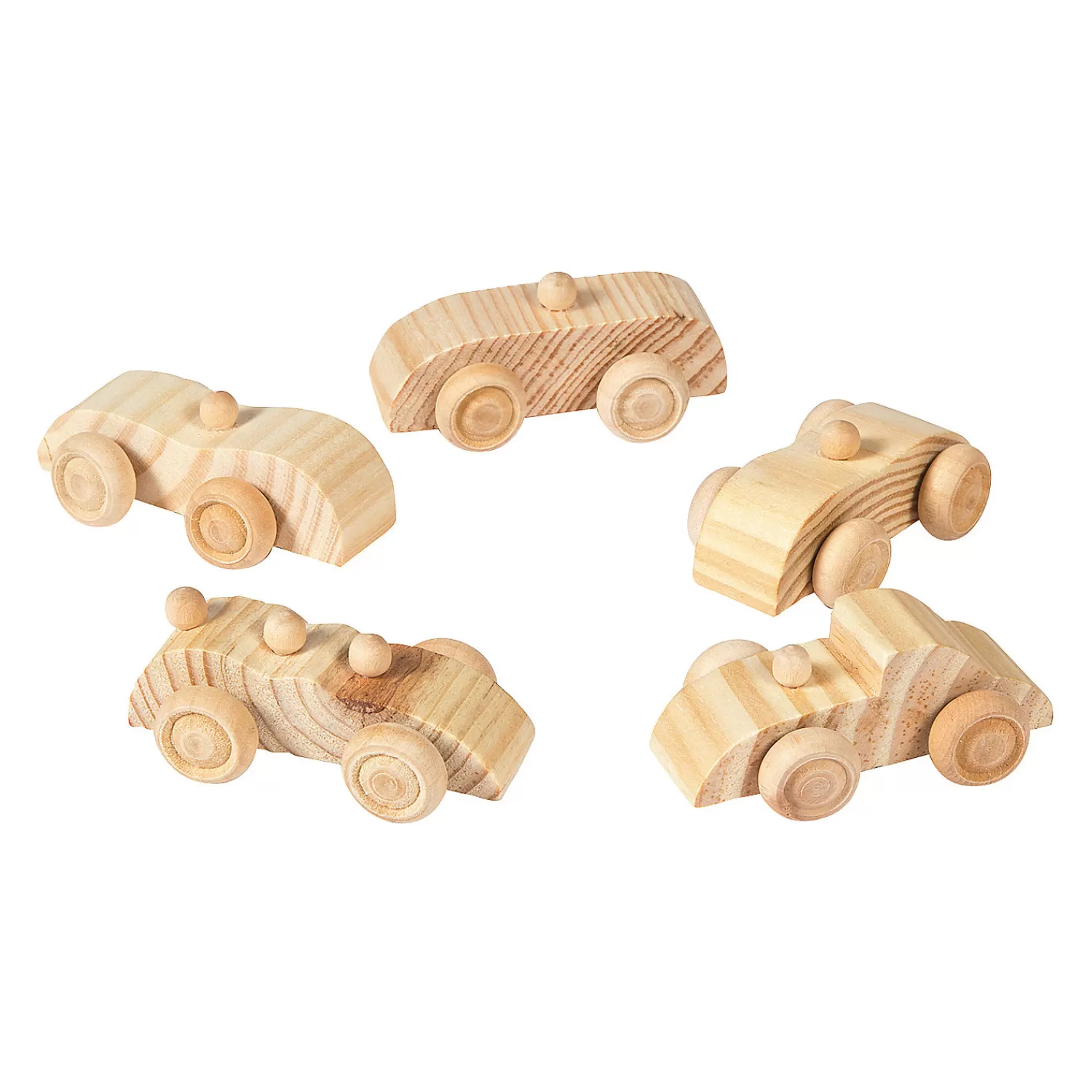 Oriental Trading Toy Cars*Diy Unfinished Wood Cars - 12 Pc.