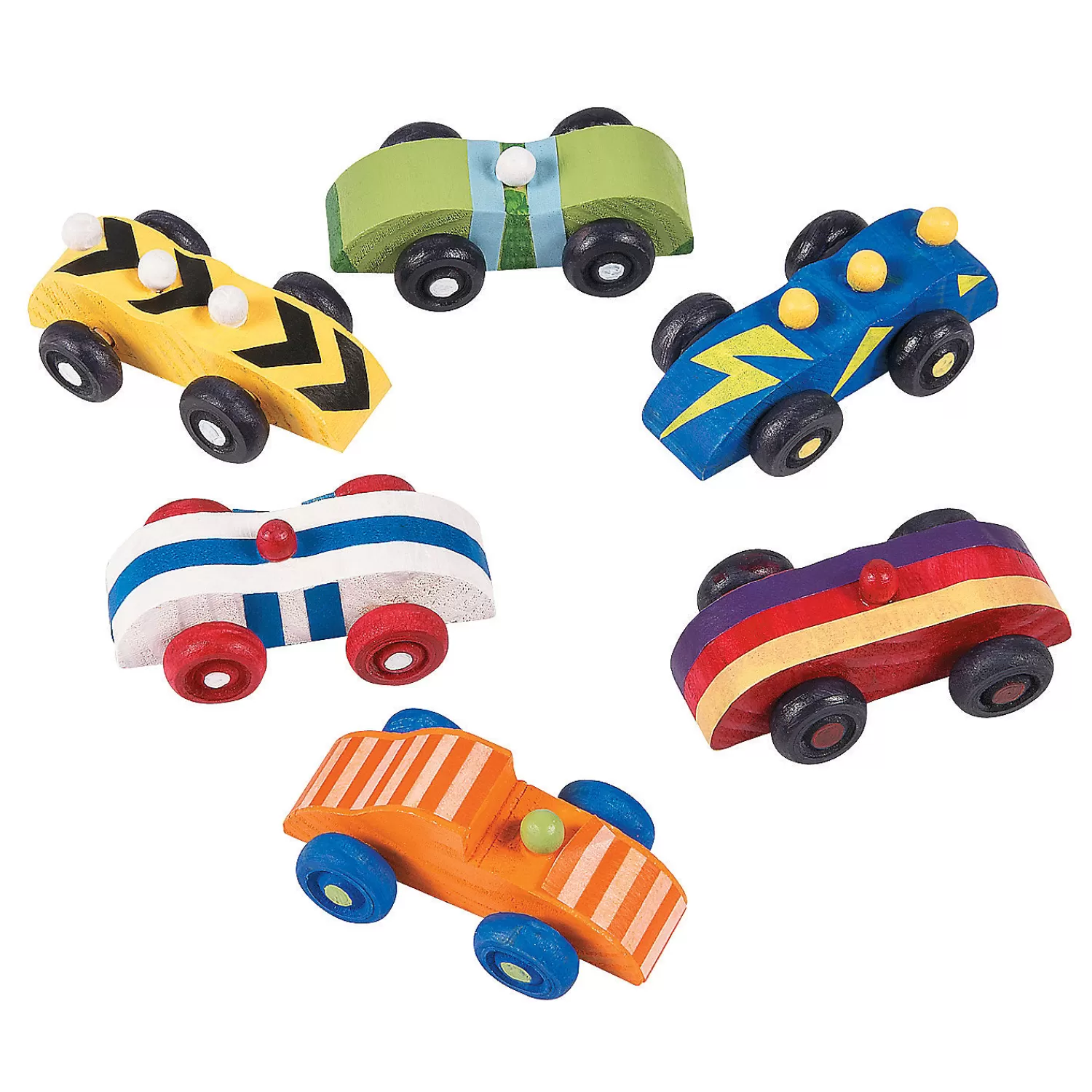 Oriental Trading Toy Cars*Diy Unfinished Wood Cars - 12 Pc.