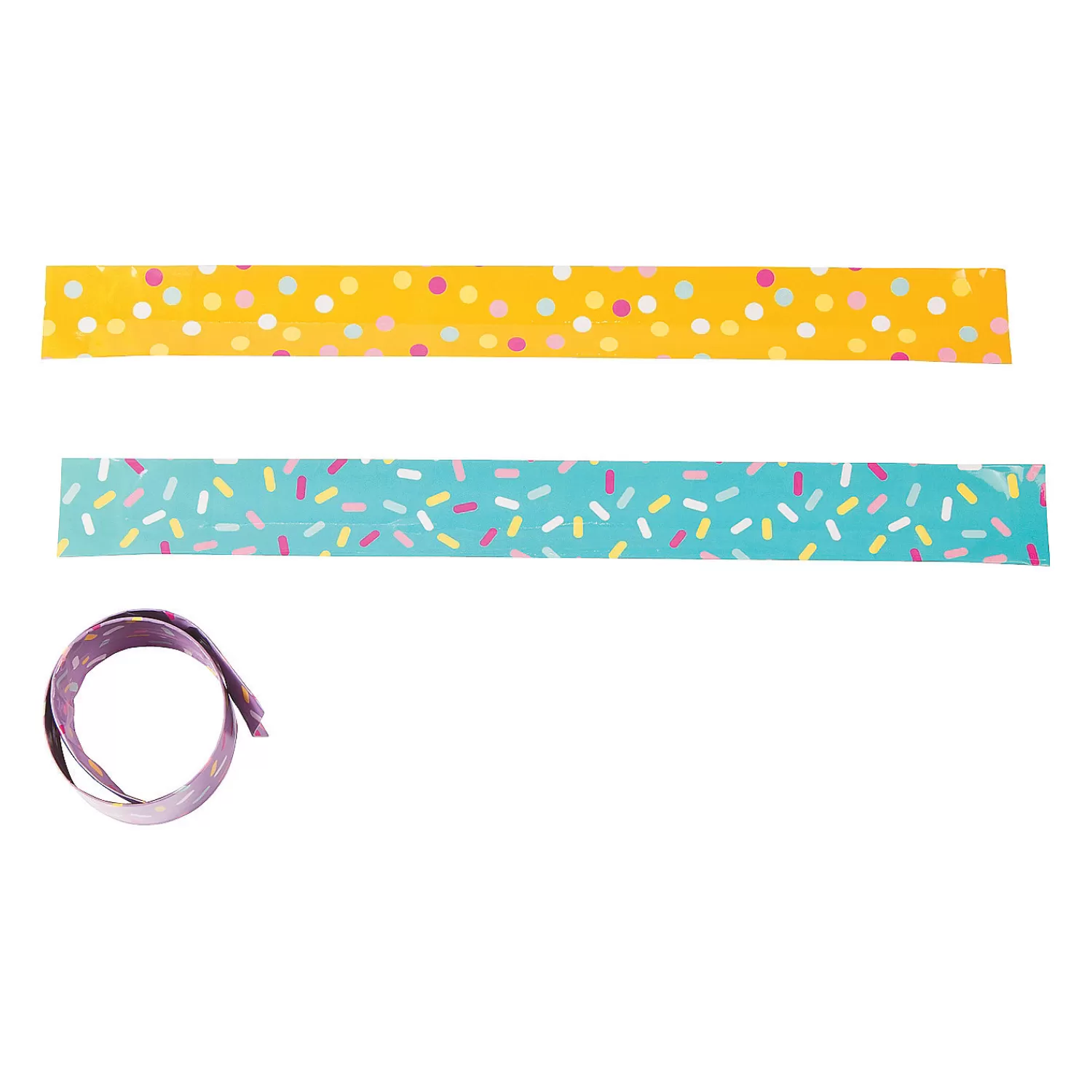 Oriental Trading Bracelets*Donut Sprinkles Slap Bracelets - 12 Pc.