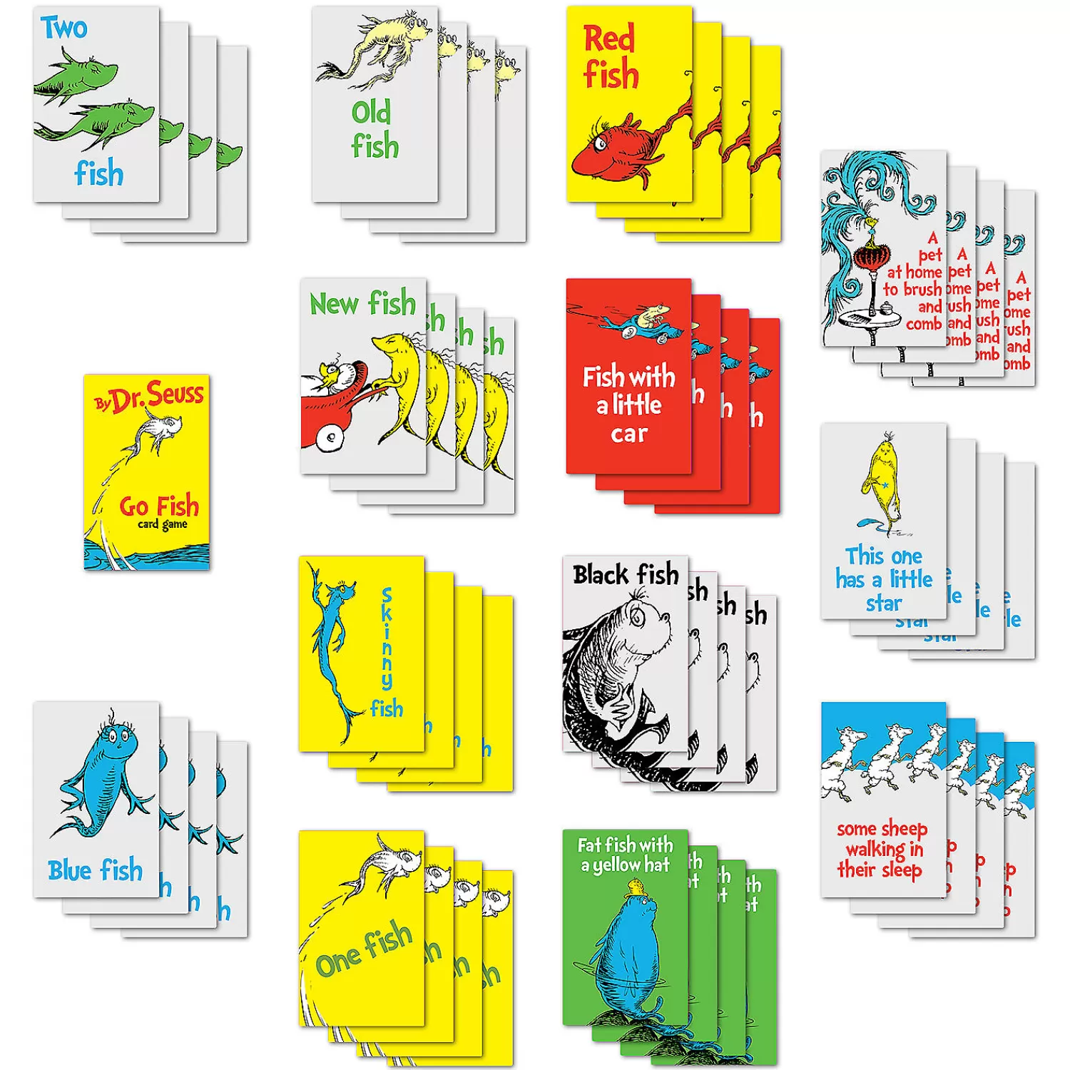 Oriental Trading Playing Cards*Dr. Seuss™ Go Fish Card Games - 12 Pc.