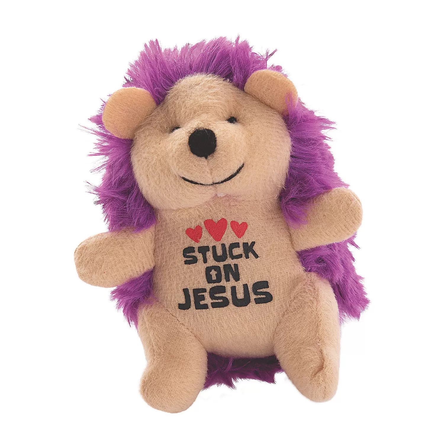 Oriental Trading Stuffed Animals & Plush Toys*Easter Stuck On Jesus Religious Stuffed Hedgehogs - 12 Pc.