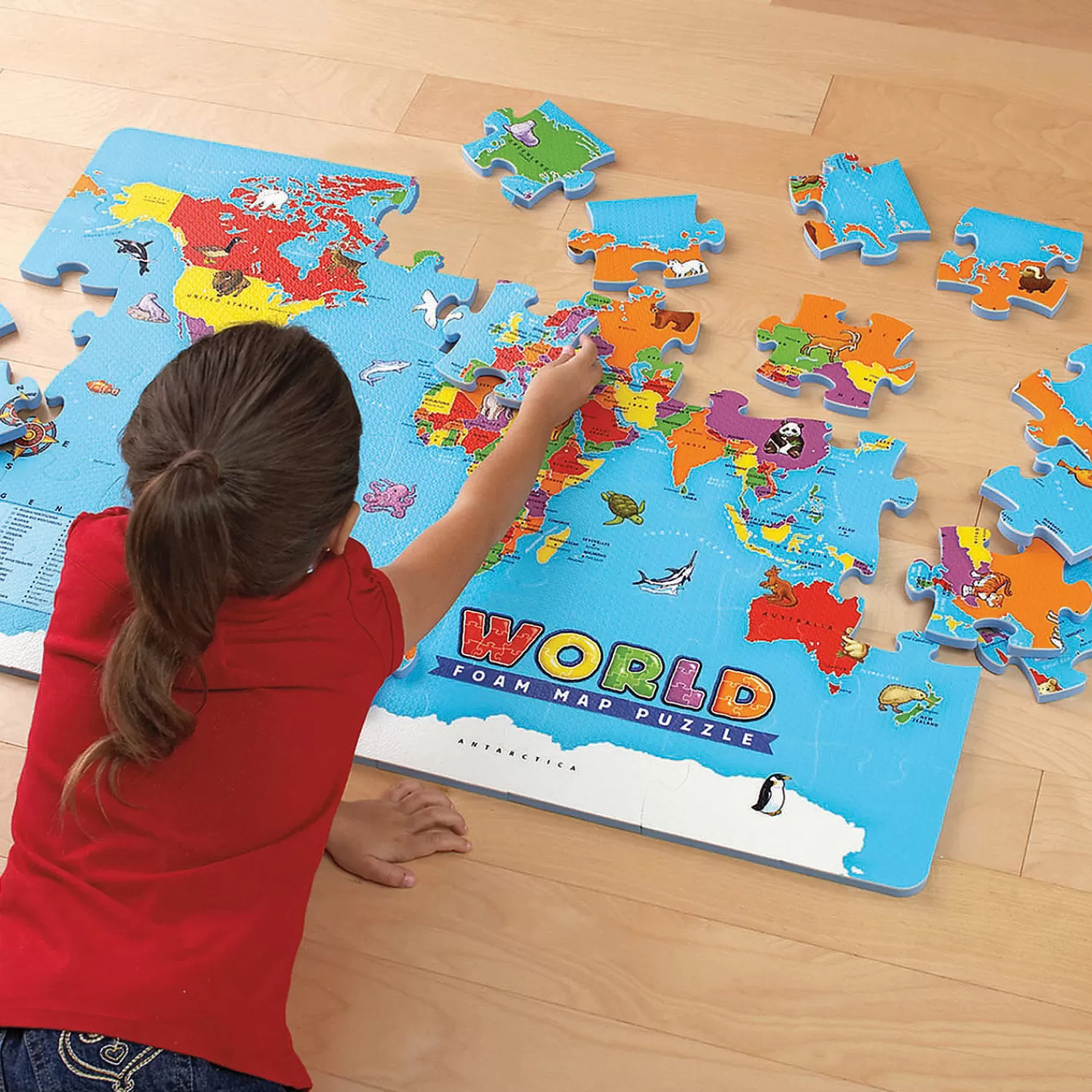 Oriental Trading Puzzles*Educational Insights World Foam® Map Jigsaw Puzzle