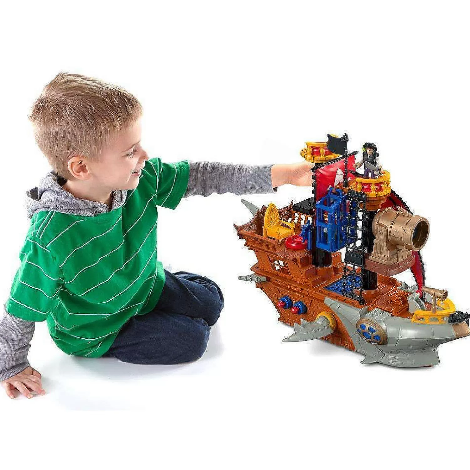 Oriental Trading Toy Cars*Fisher-Price Imaginext Shark Bite Pirate Ship,