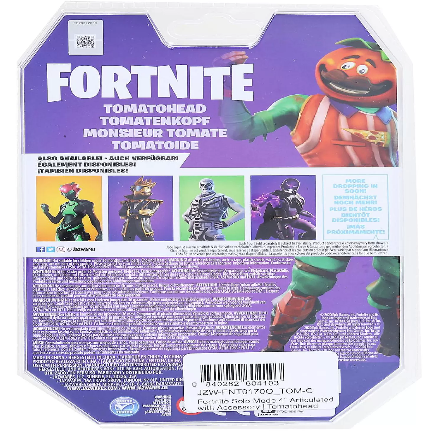 Oriental Trading Character Toys*Fortnite Solo Mode 4 Inch Action Figure Tomatohead