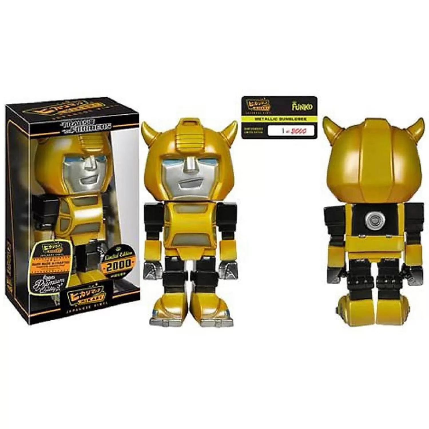 Oriental Trading Character Toys*Funko Hikari Transformers Metallic Bumblebee Japanese Vinyl Figure