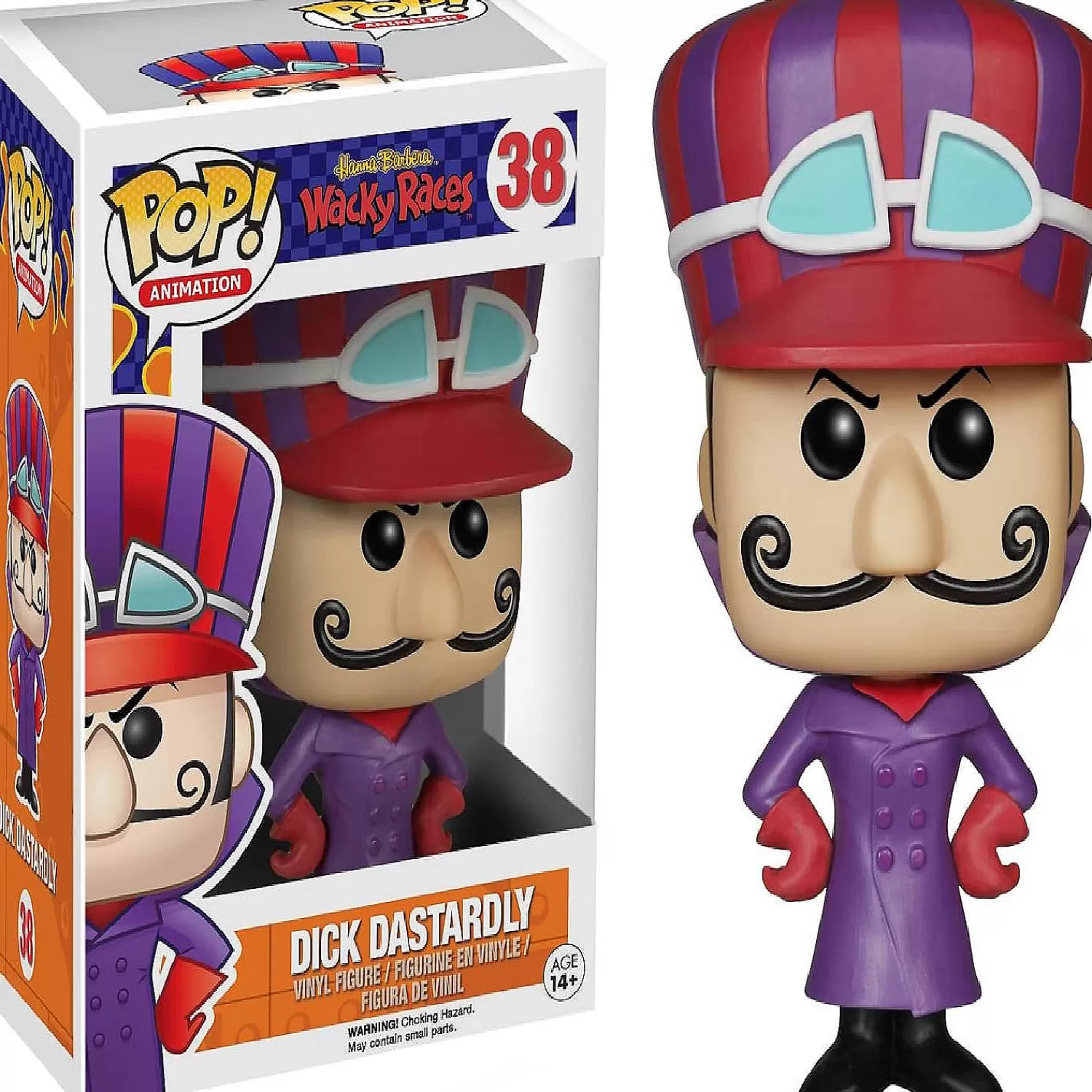 Oriental Trading Character Toys*Funko Pop! Hanna Barbera Wacky Races Dick Dastardly #38