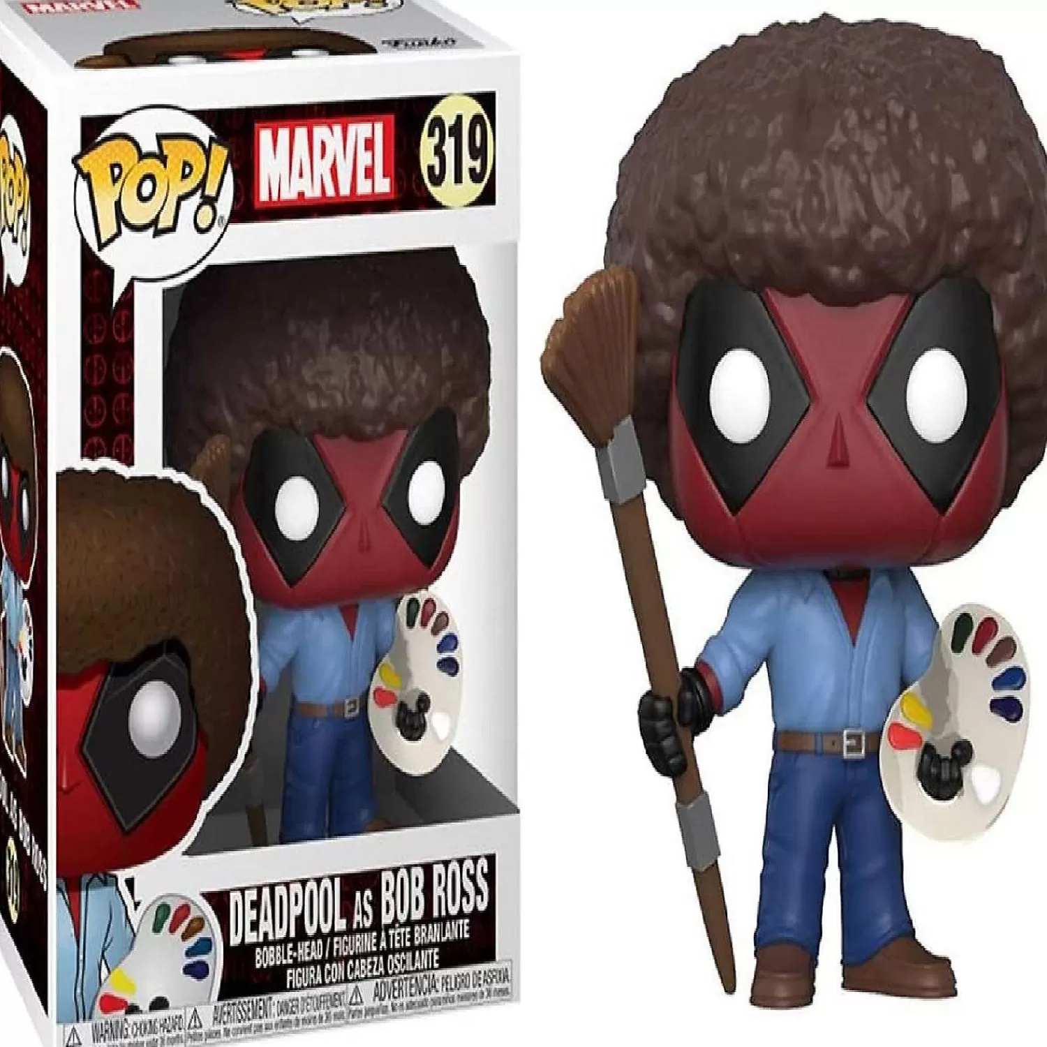 Oriental Trading Character Toys*Funko Pop! Marvel: Deadpool Playtime- Bob Ross Vinyl Figure